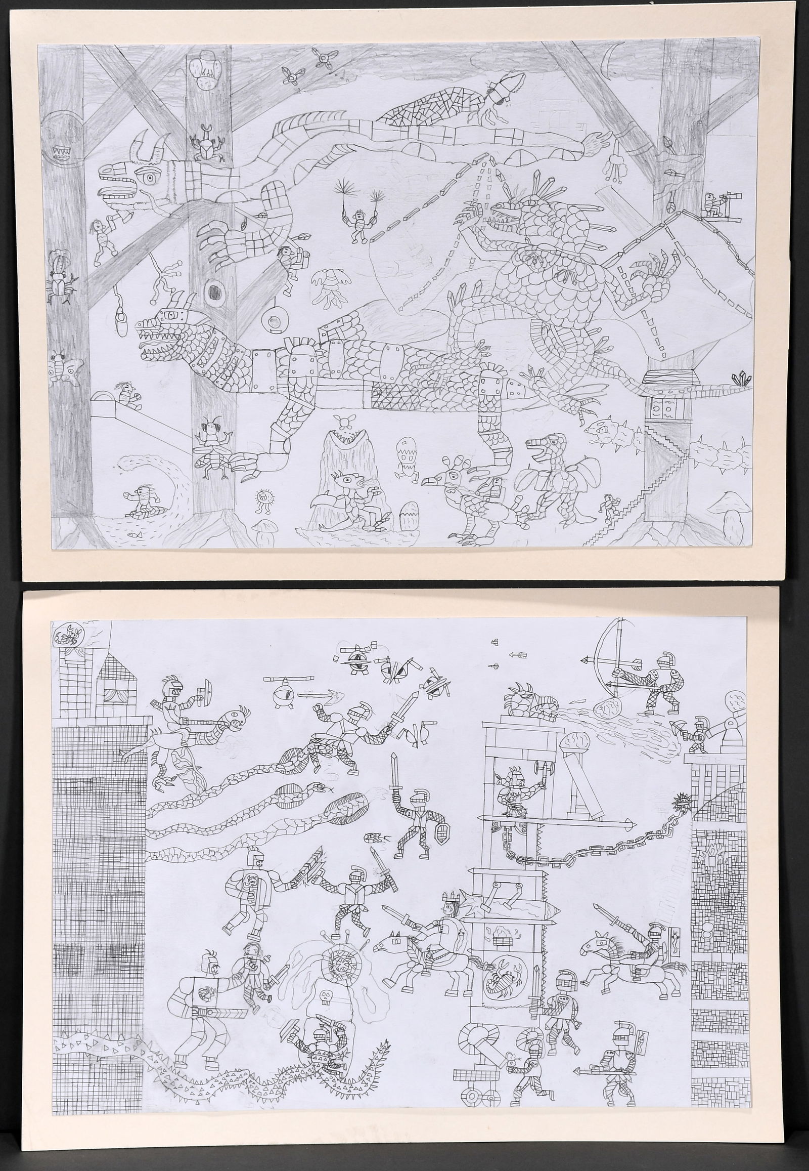 Unknown Japanese Artist. Pair of Works. (1 of 3)