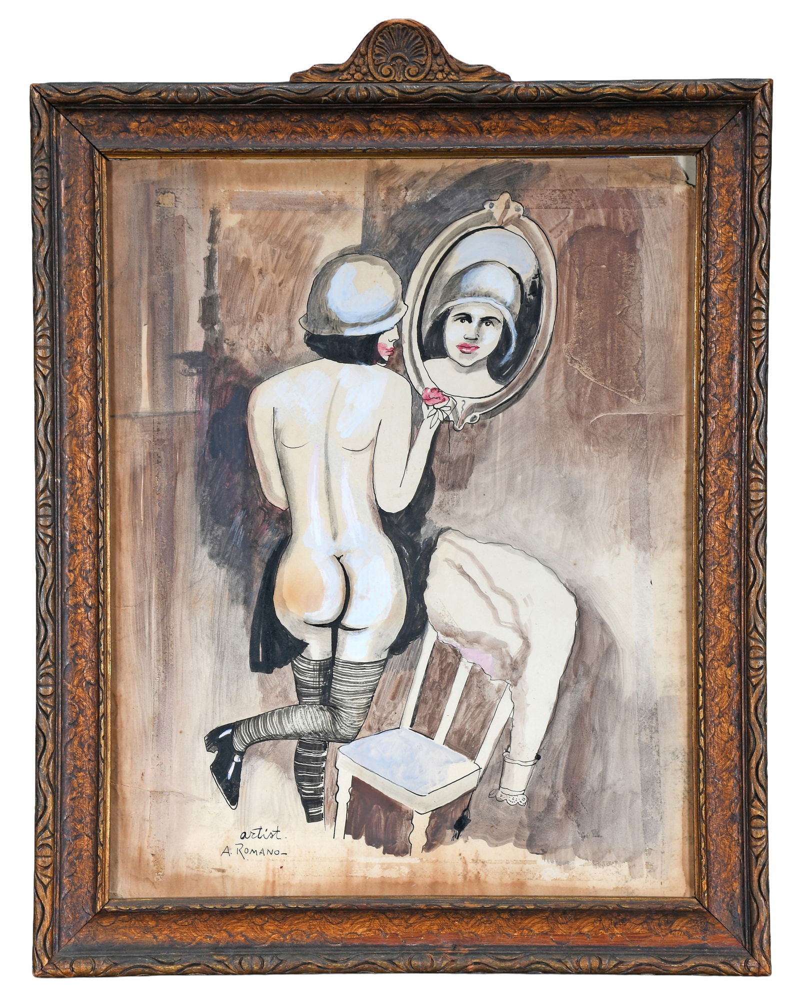 Antonio Romano. Woman in Mirror. (1 of 4)