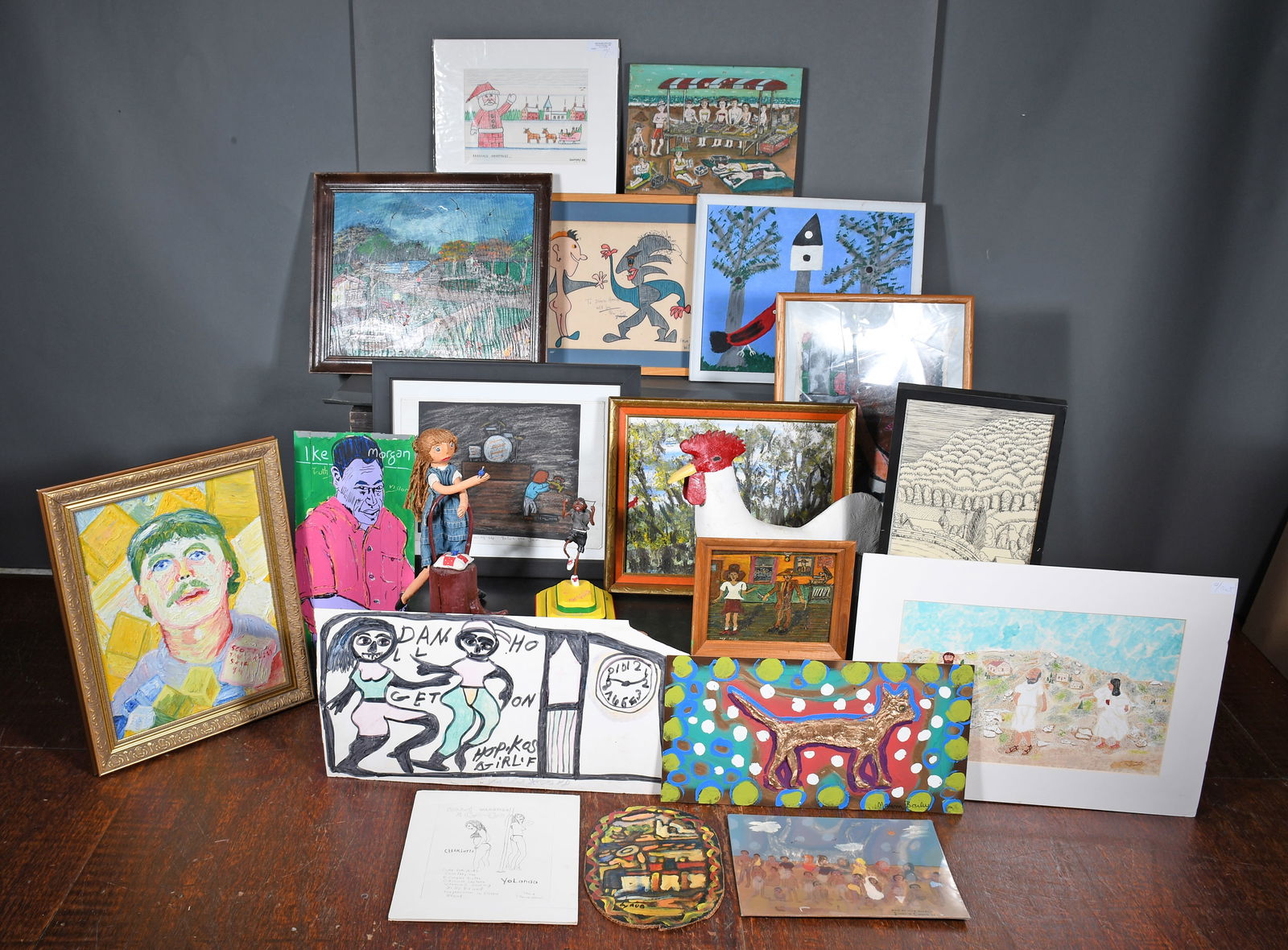 Large Box Lot of 19 works by Assorted Artists. (1 of 5)