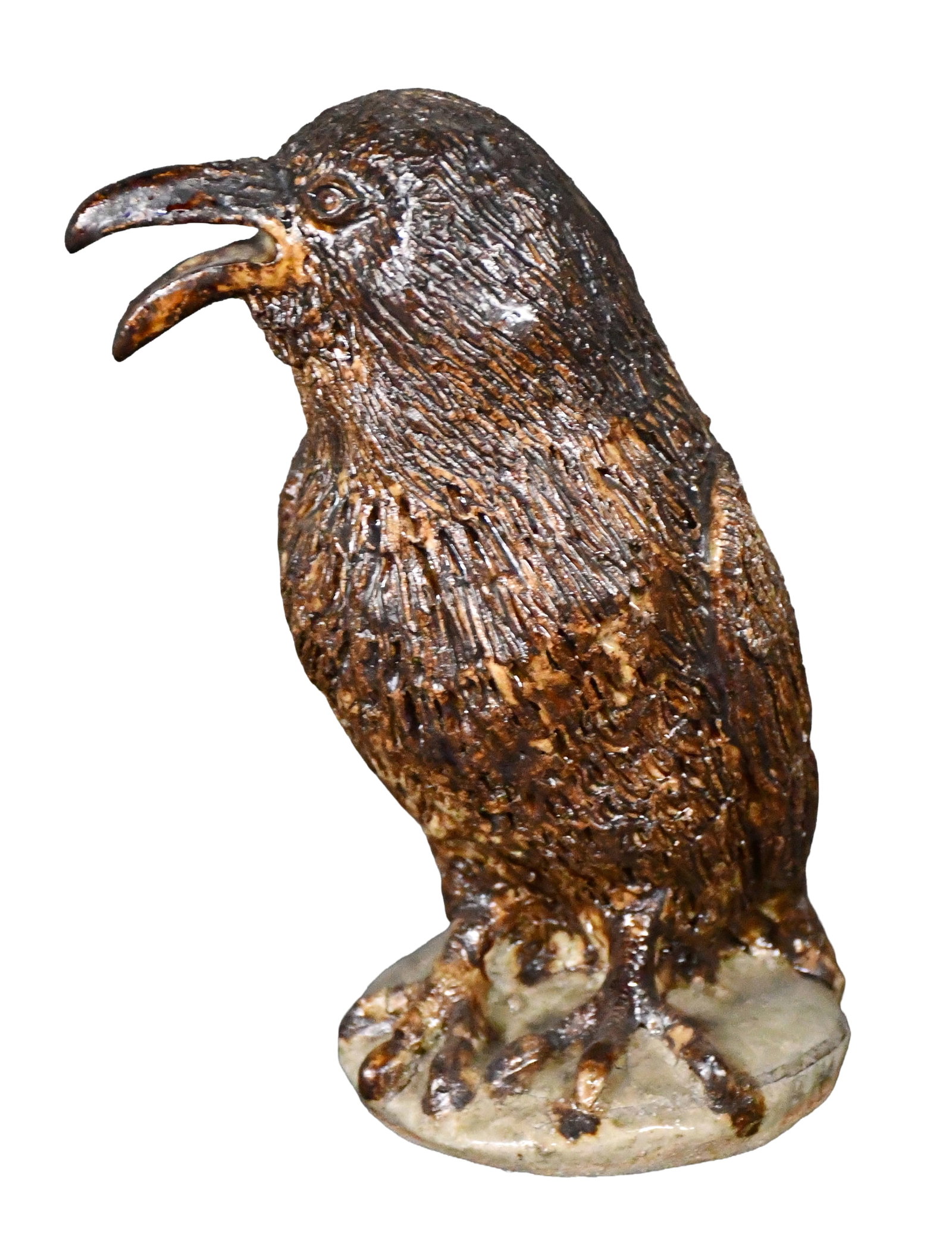Michel Bayne. Raven.: Michel Bayne. Raven. Stamped with initials. Mint condition. 8.5" h. Est. $400-600. Ship: $45 Please Read Before You Bid: By registering for and/or placing a bid in any Slotin Auction, you