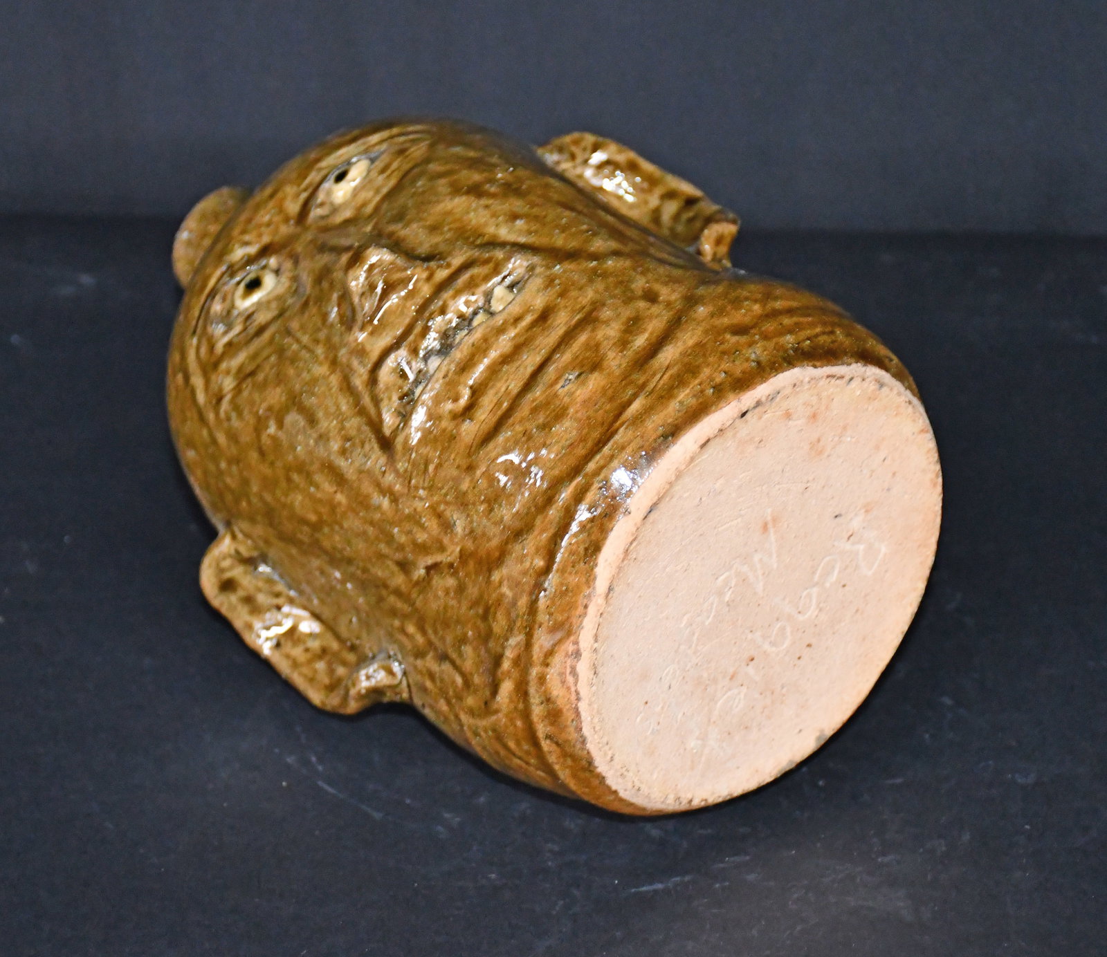 Reggie Meaders. Face Jug with Tiny Features. - 7