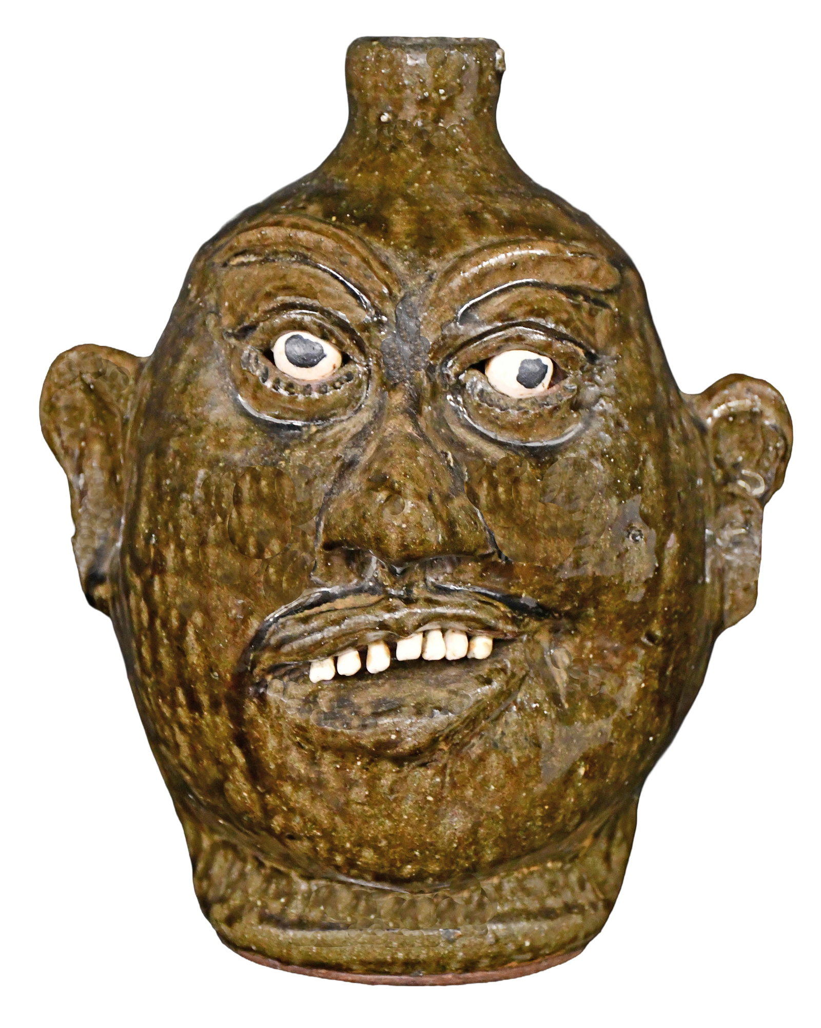 Lanier Meaders. Smirking Face Jug. (1 of 11)