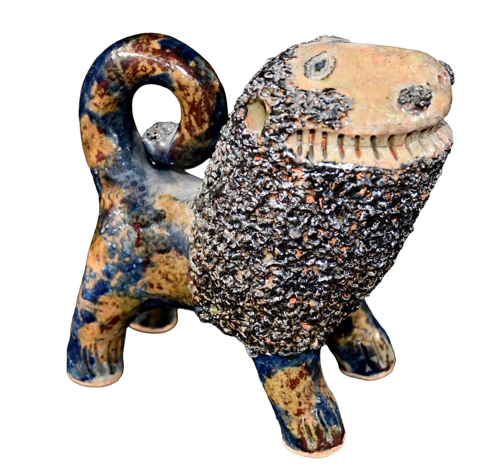 Billy Ray Hussey. Sponge Glaze Lion, #50. (1 of 5)