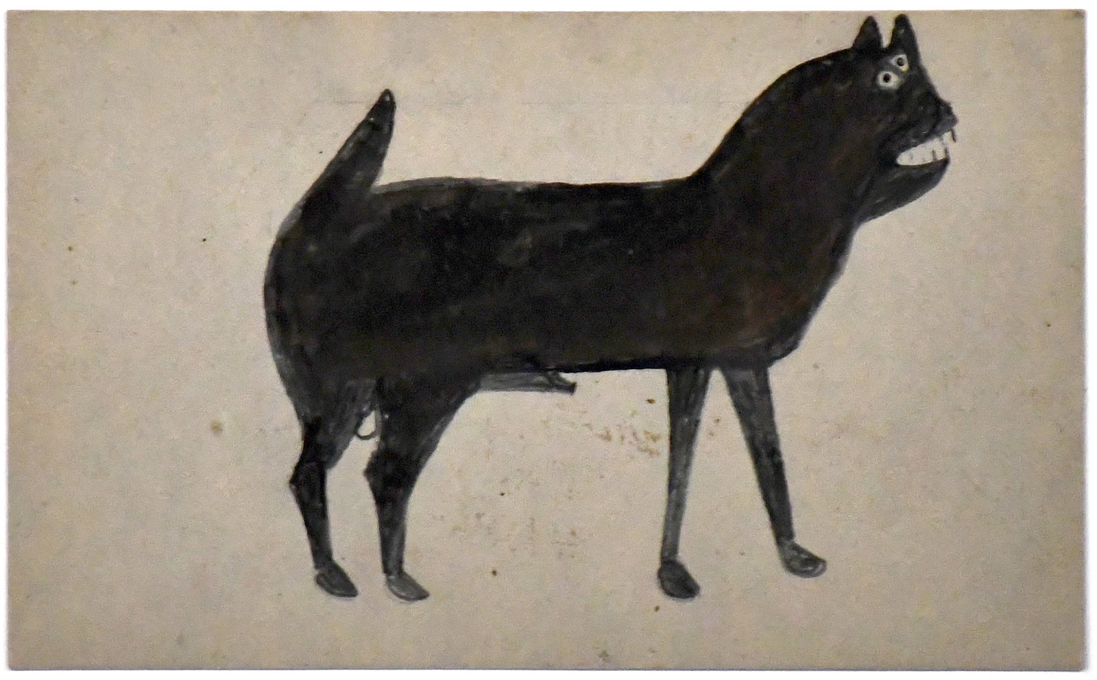Bill Traylor. Untitled (Black Dog with Two Eyes). (1 of 14)