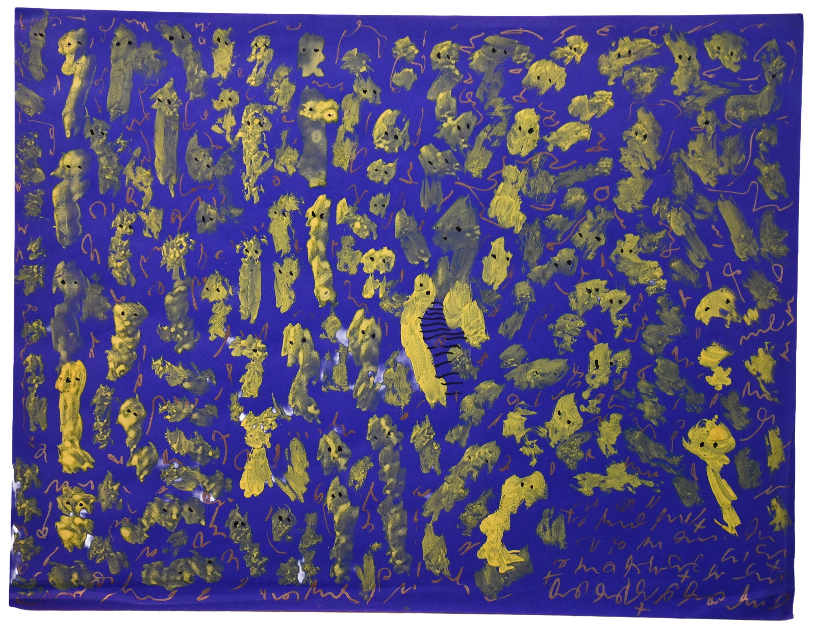 J.B. Murry. Strong Yellow Spirits with Automatic Writing. (1 of 6)