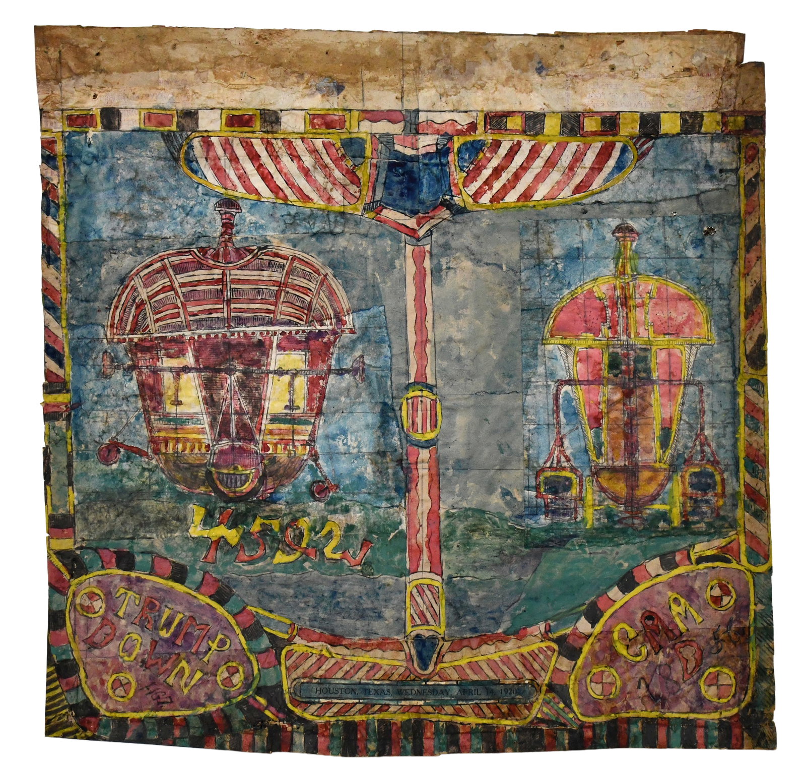 Charles Dellschau. Double-Sided Dual Flying Machines. (1 of 16)