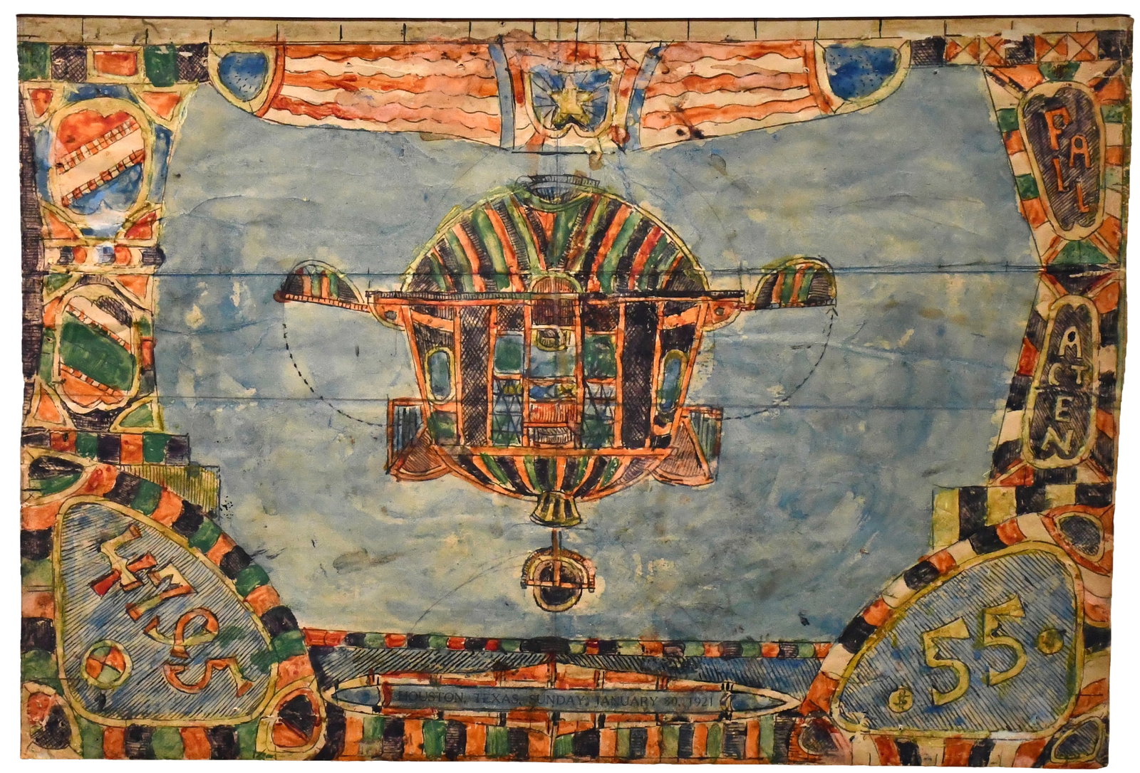 Charles Dellschau. Double-Sided Spacecraft. (1 of 15)