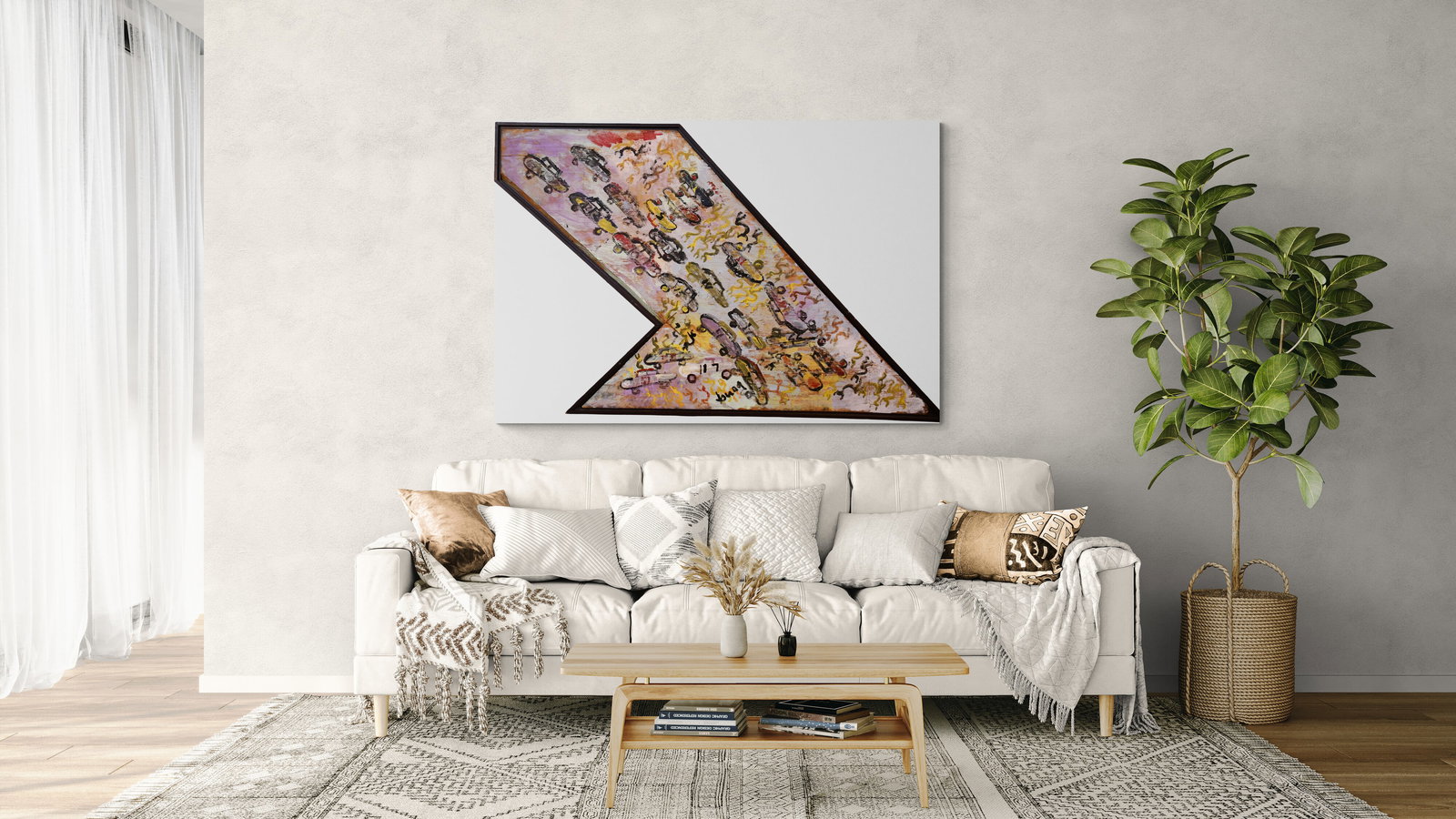 Purvis Young. Demolition Derby. - 2