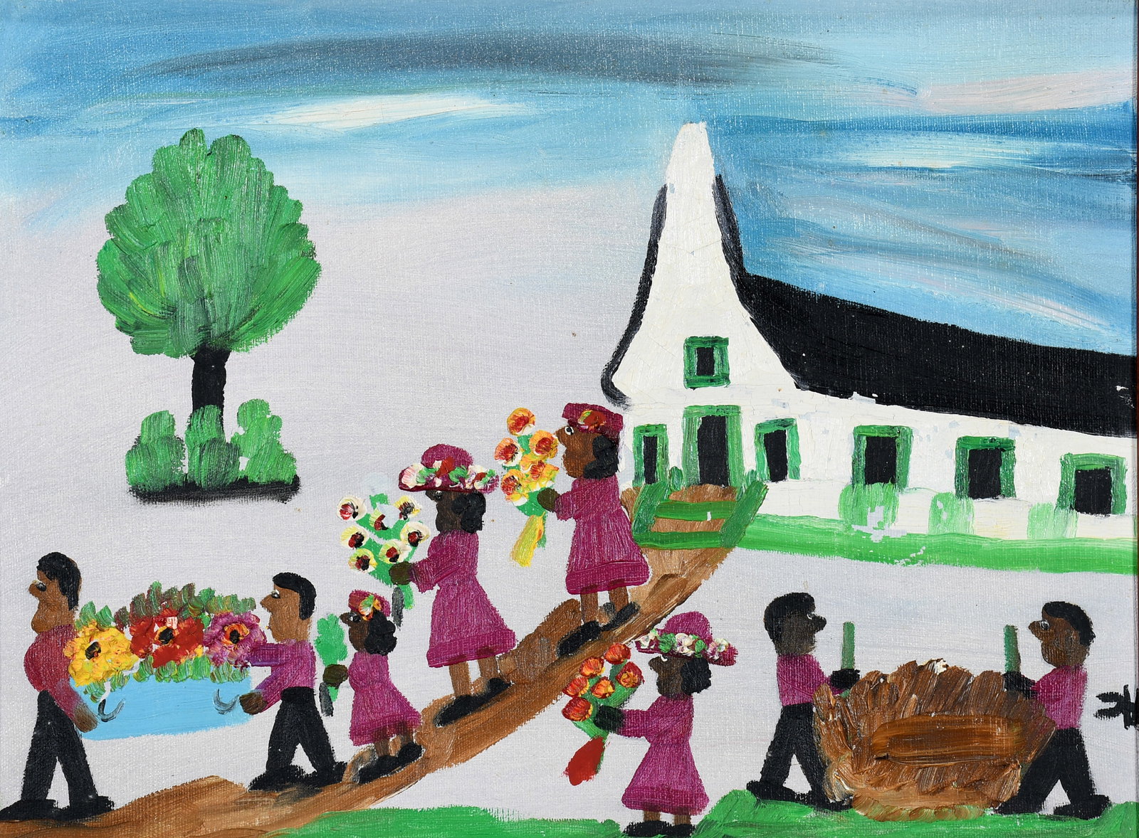 Clementine Hunter. Funeral Scene. (1 of 7)