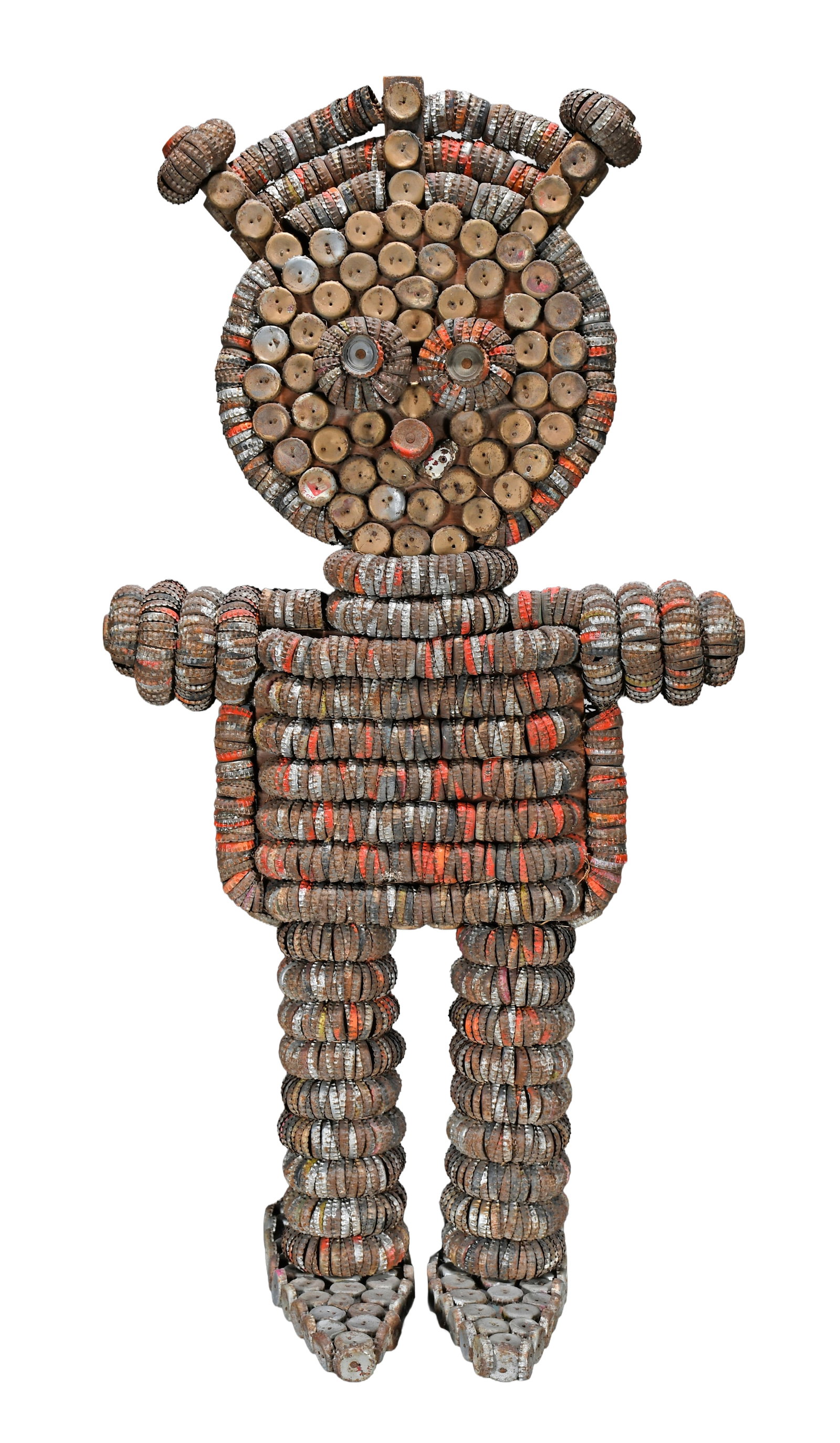 Clarence Woolsey. Grace Woolsey. Bottlecap Figure with Royal Crown. (1 of 10)