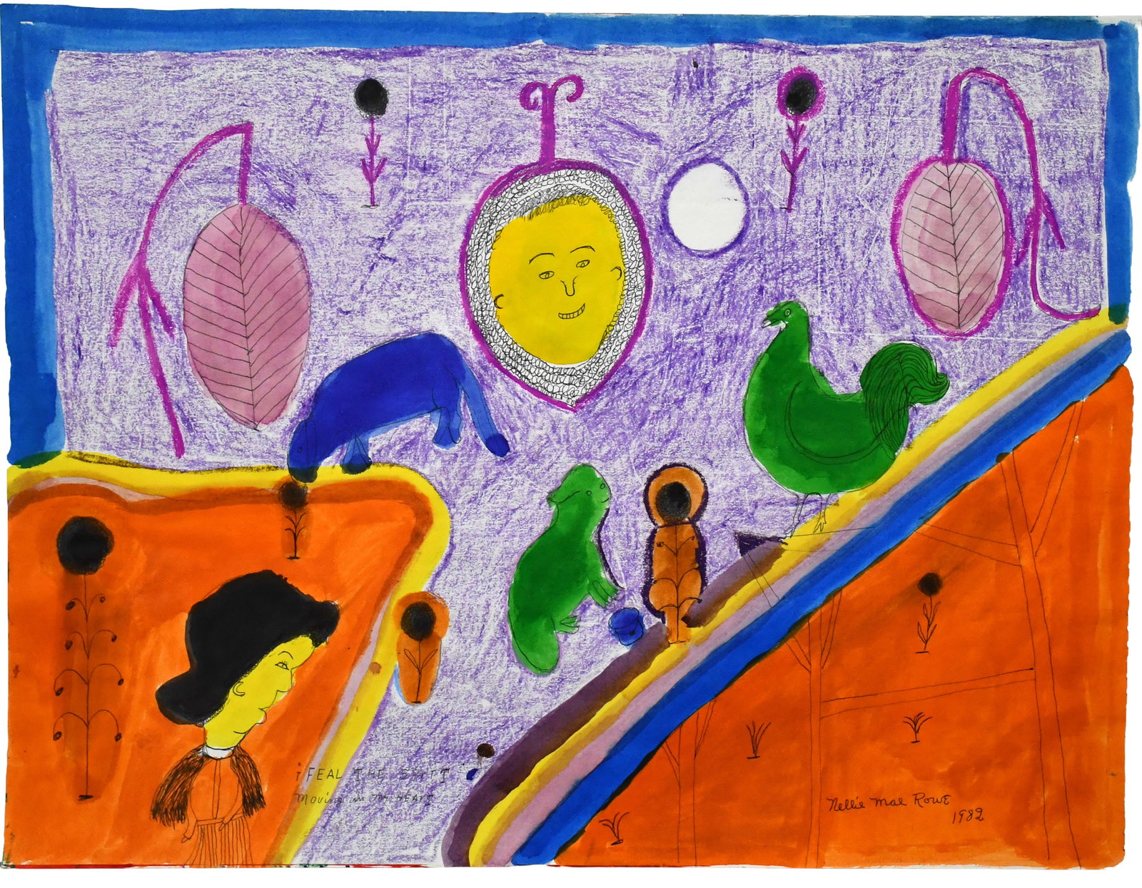 Nellie Mae Rowe. I Feel the Spirit Moving in My Heart. (1 of 6)