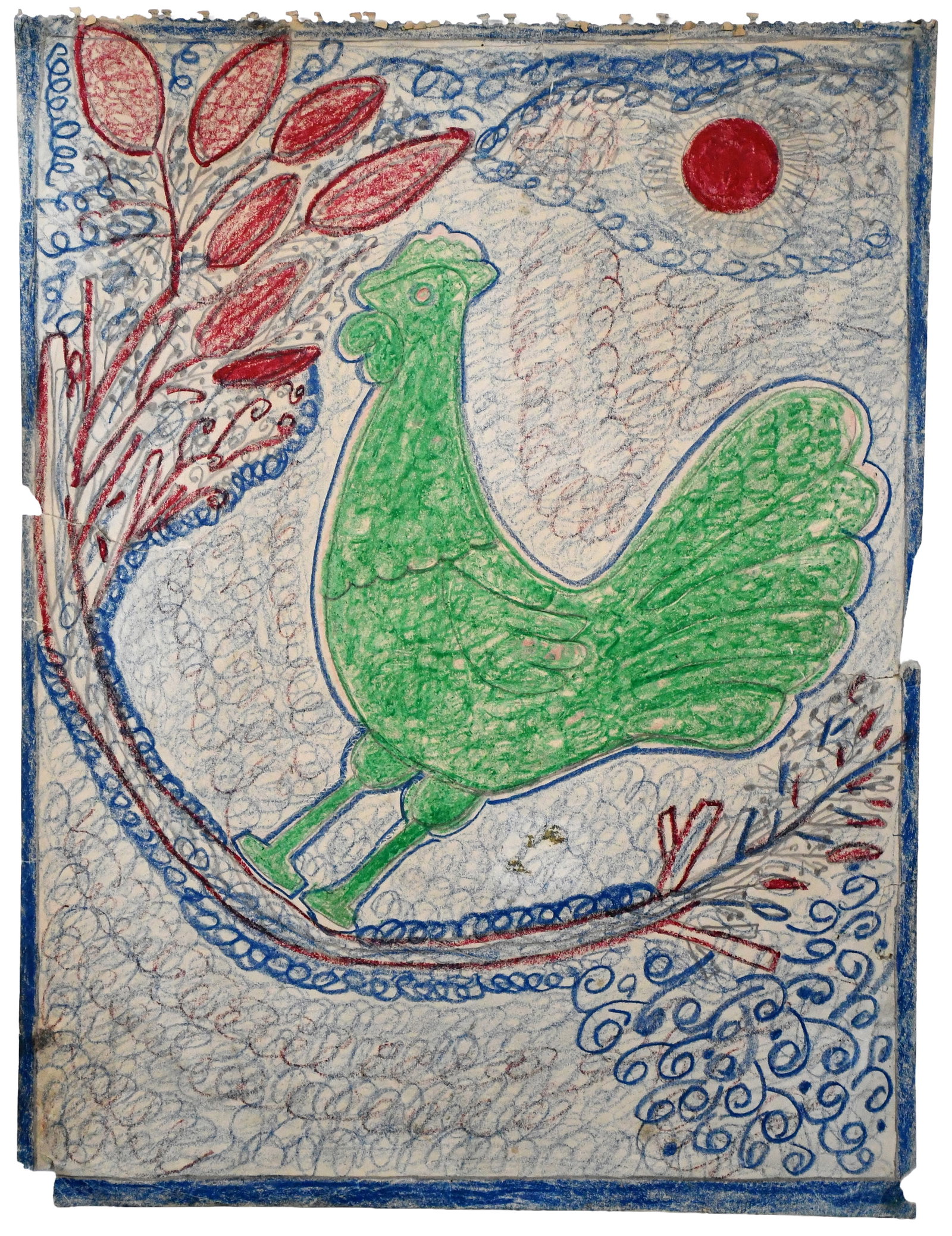 Nellie Mae Rowe. Big Green Chicken. (1 of 6)