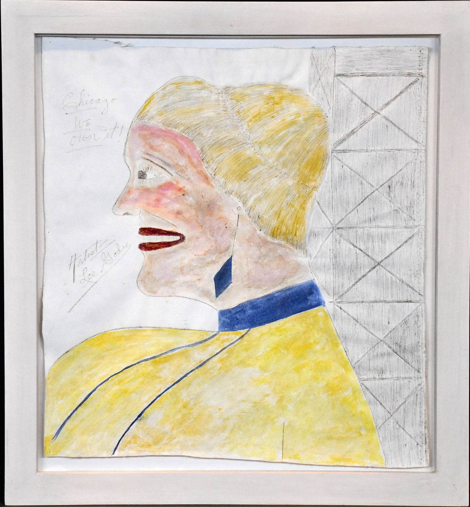 Lee Godie. Figure in Yellow. (1 of 5)