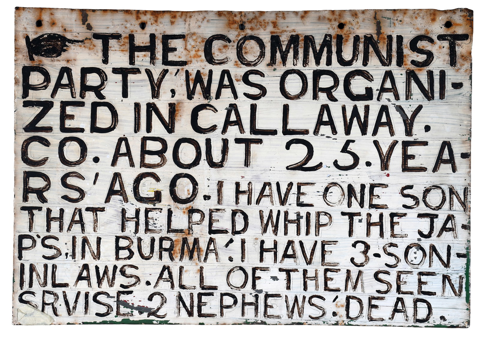 Jesse Howard. The Communist Party Was Organized in Calloway CO. (1 of 8)