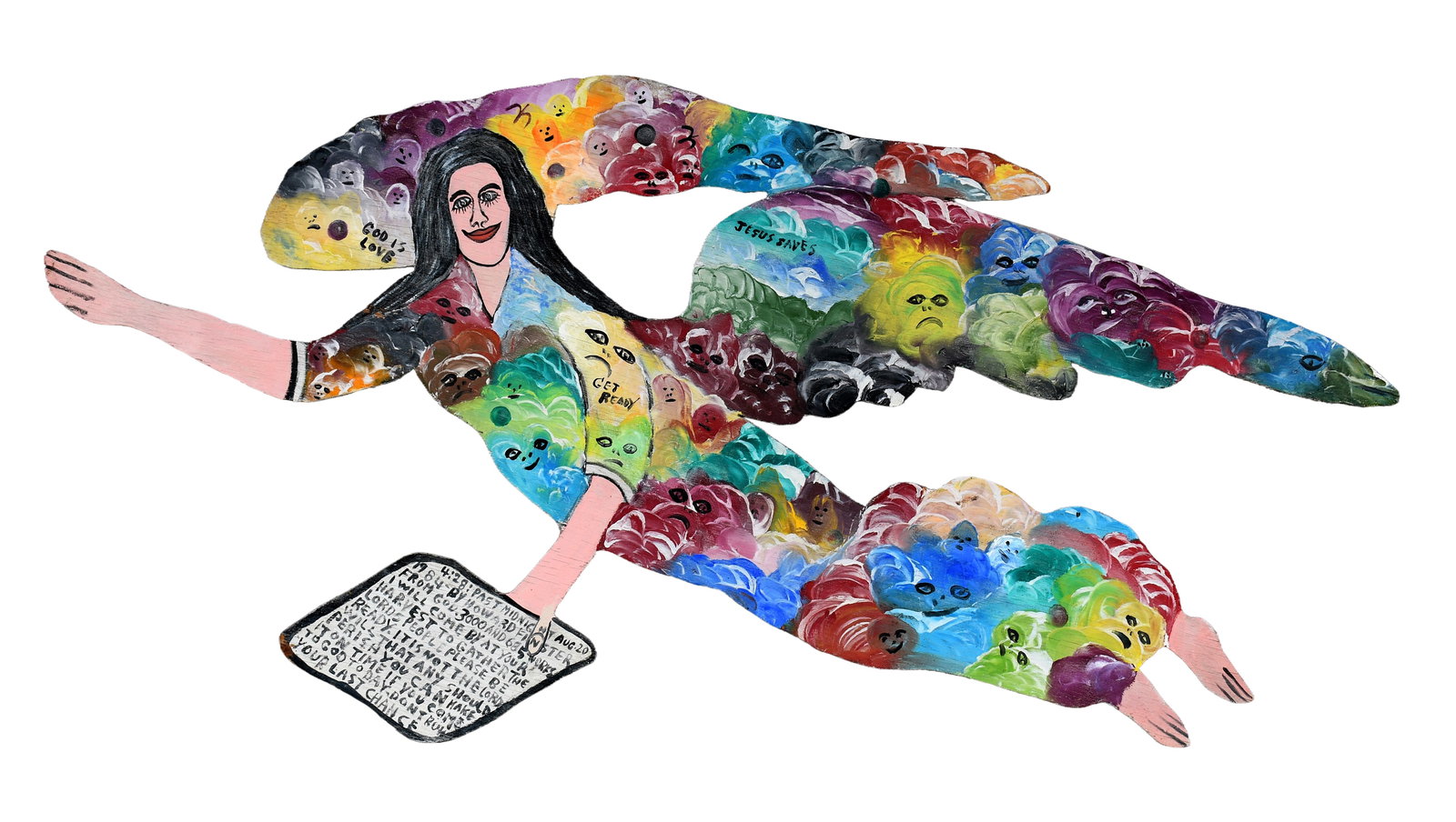 Howard Finster. Angel with Bible, #3,685. (1 of 7)