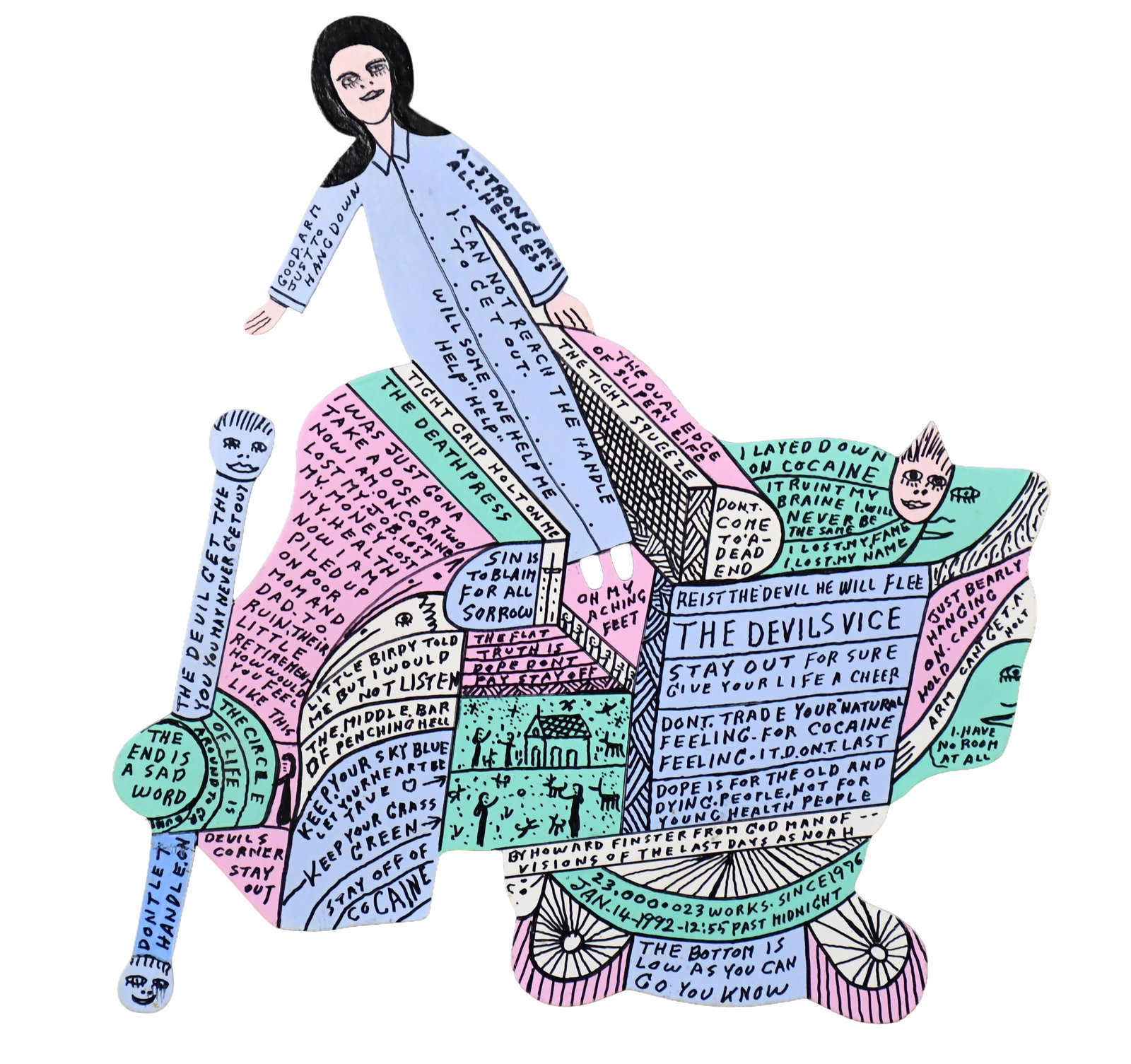 Howard Finster. The Devil's Vice. (1 of 6)