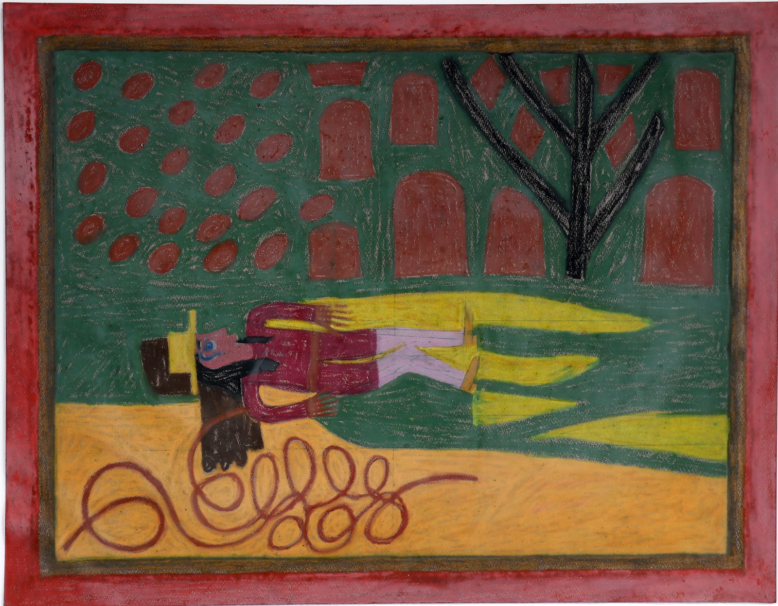 Eddie Arning. Cowgirl with Rope. (1 of 5)