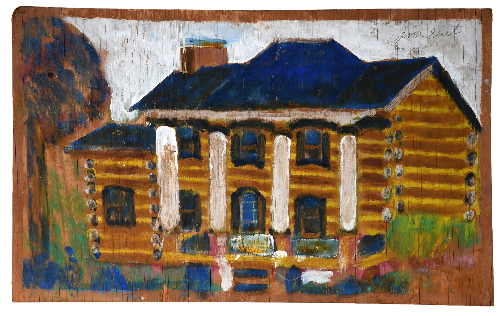 Jimmy Lee Sudduth. Antebellum Log Cabin. (1 of 4)