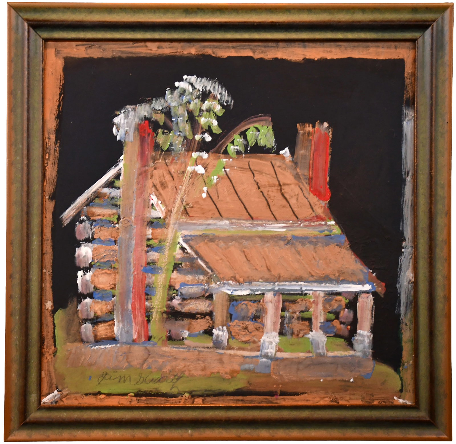 Jimmy Lee Sudduth. Log Cabin. (1 of 6)