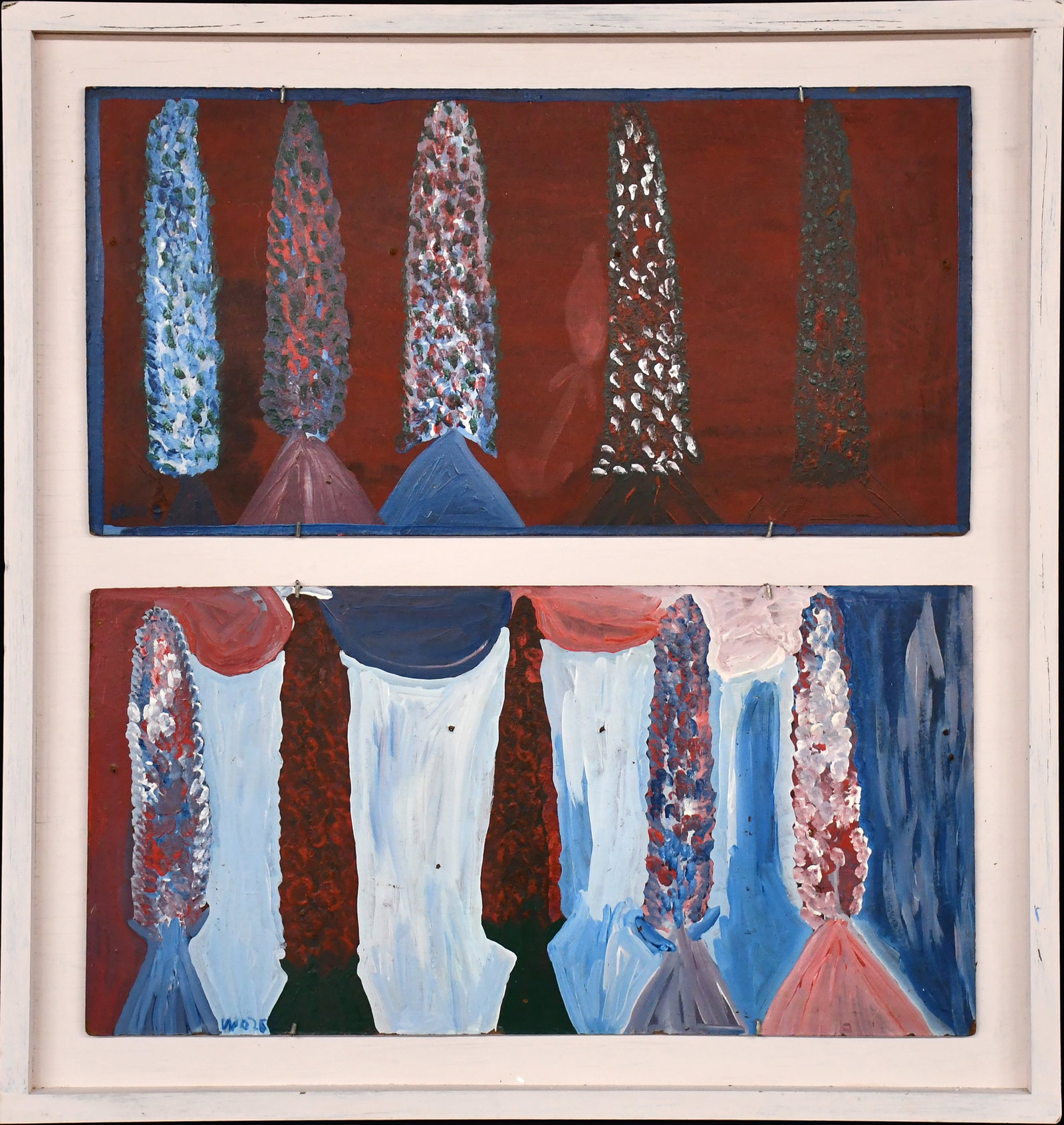 Mose Tolliver. Palms On a Rainy Day Pair of Works. (1 of 5)