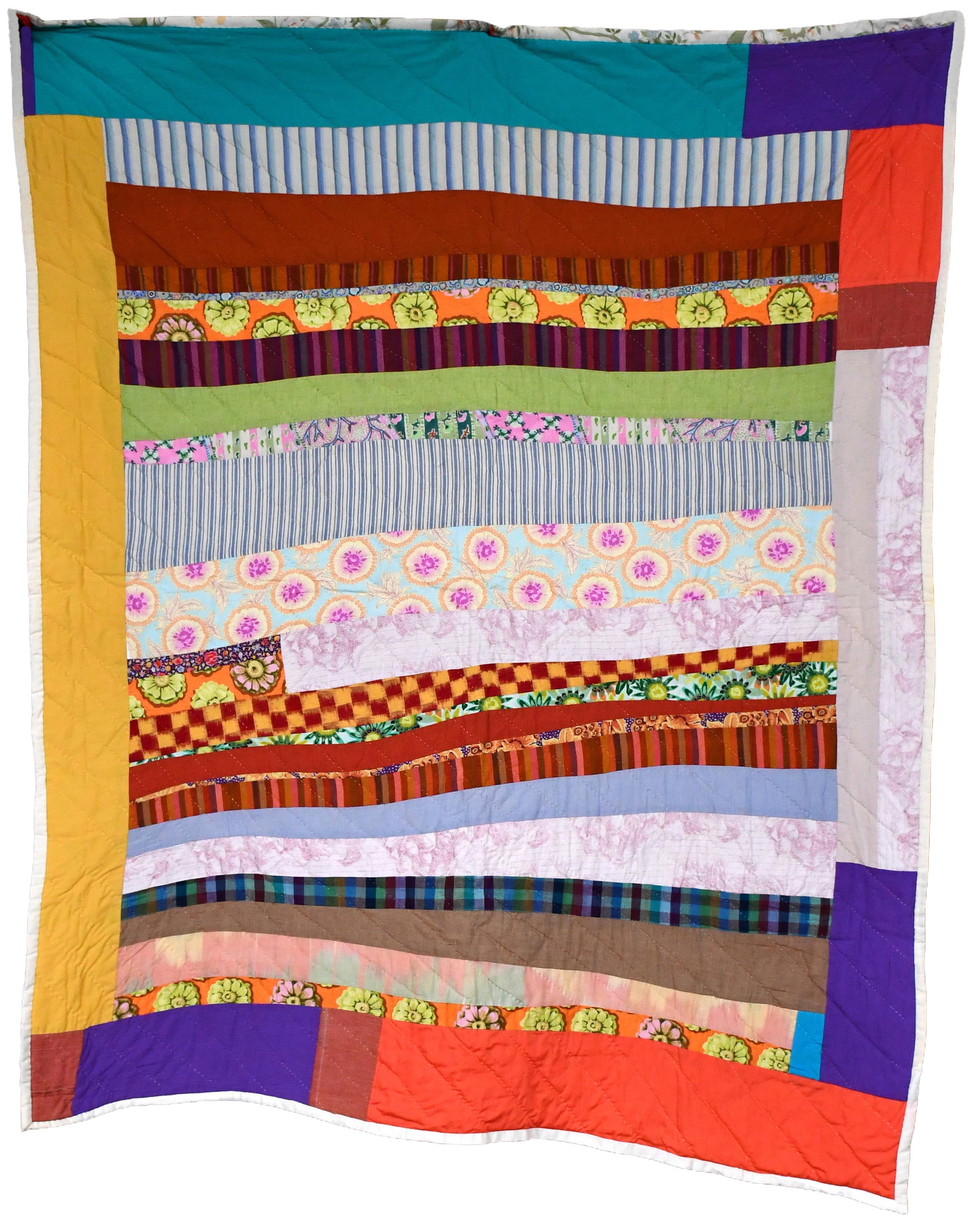 M. Mc. Gees Bend Strip Quilt. (1 of 6)