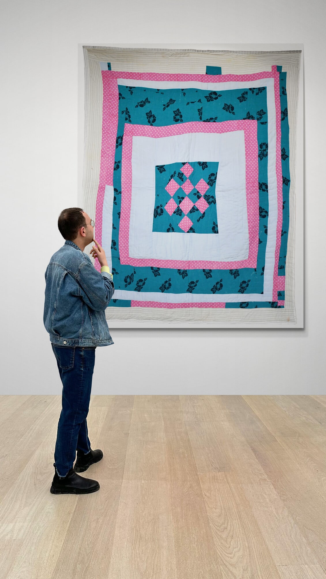 Gees Bend Rooftop Quilt. - 2