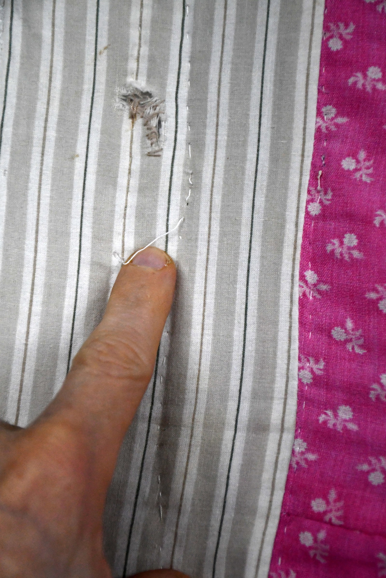 Gees Bend Rooftop Quilt. - 6