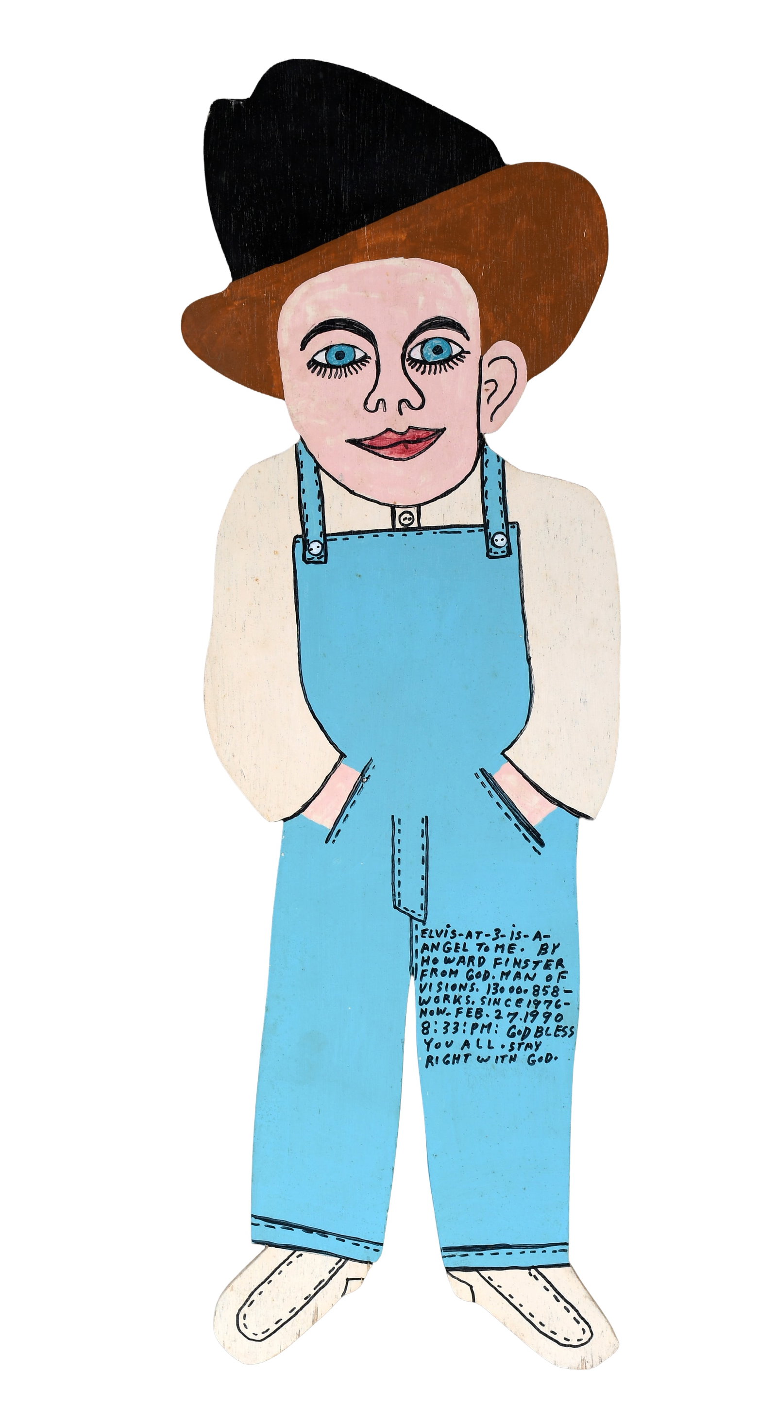Howard Finster. Elvis at Three, #13,858. (1 of 5)