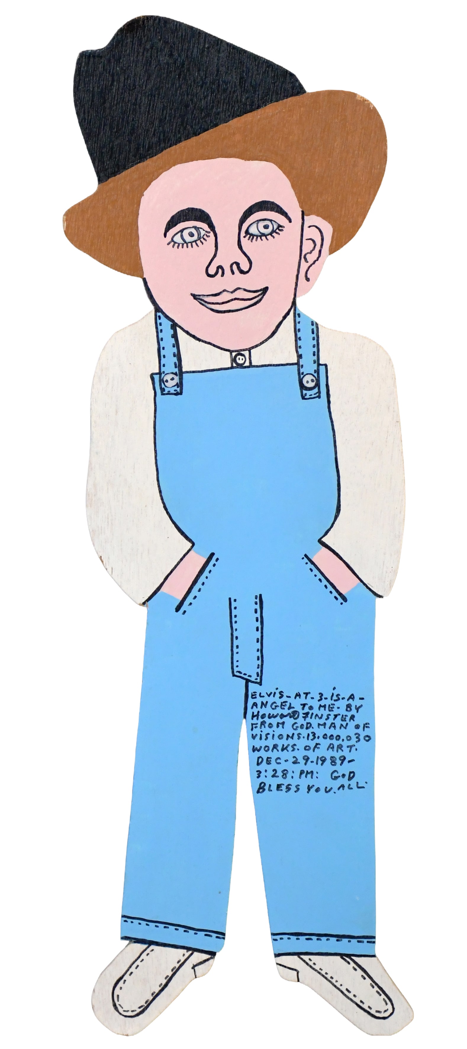 Howard Finster. Elvis at Three, #13,030. (1 of 5)