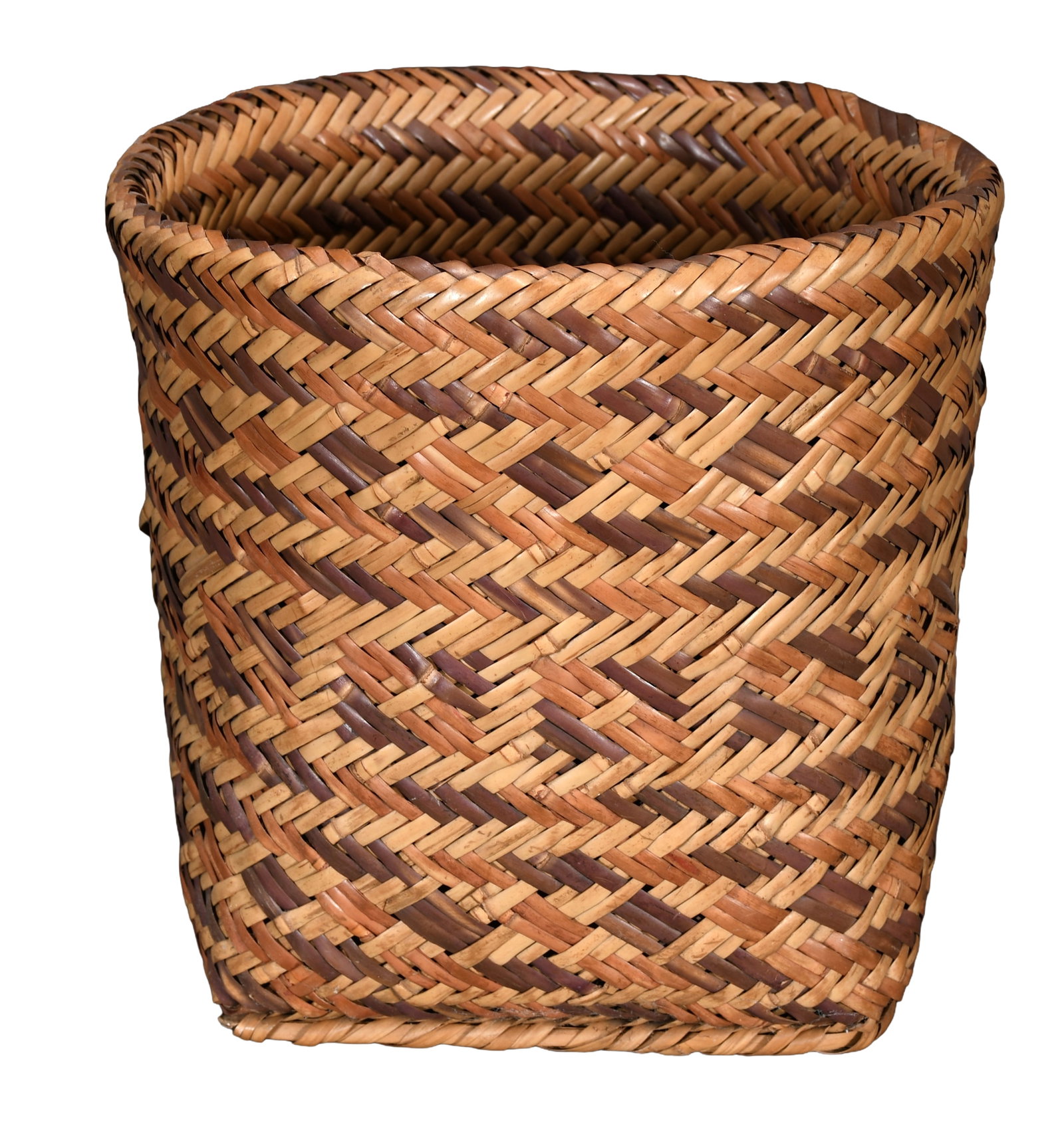 Cherokee Double Weave Square Bottom Basket. (1 of 5)