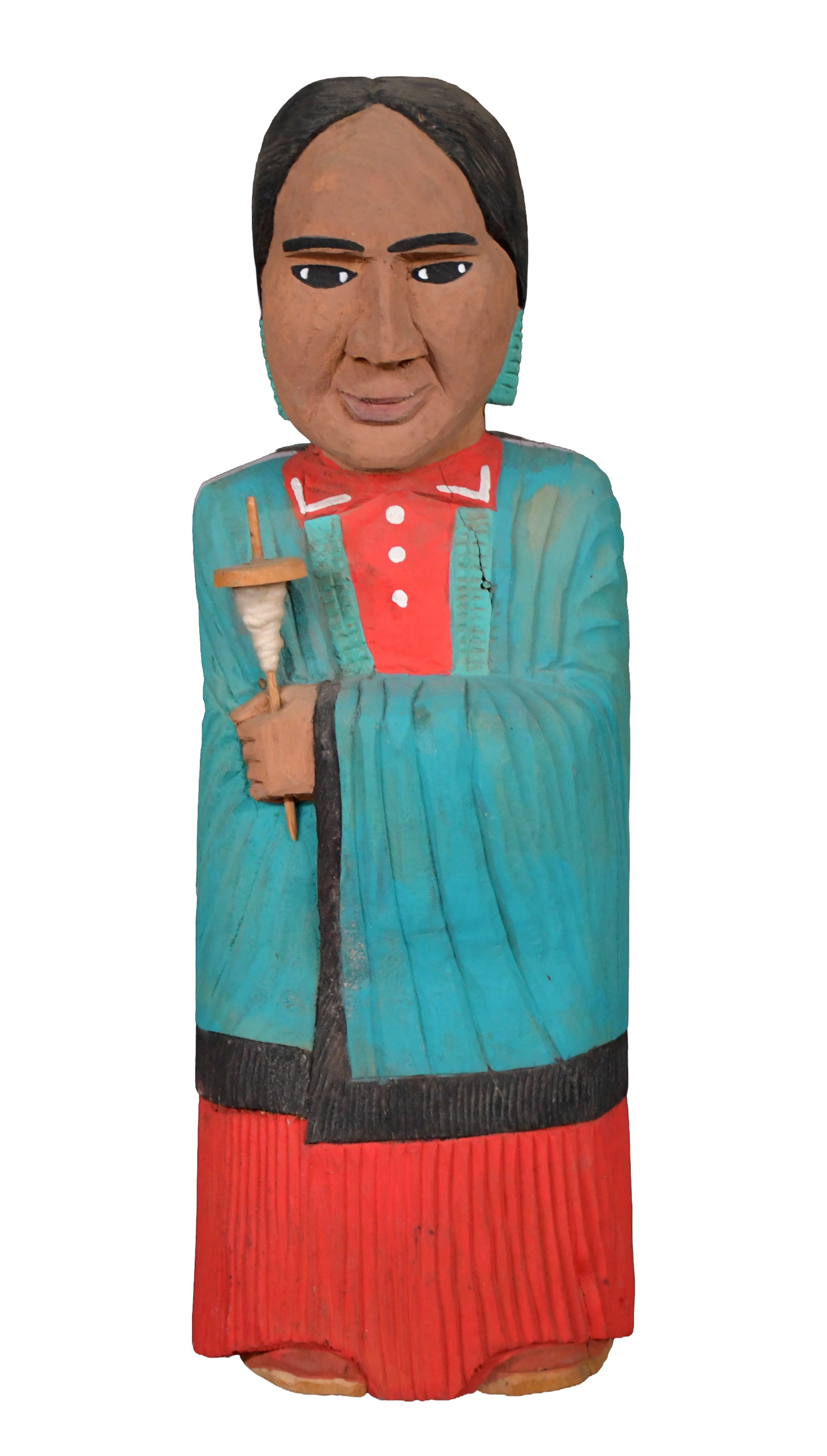 Rena Juan. Navajo Weaver Carving. (1 of 4)