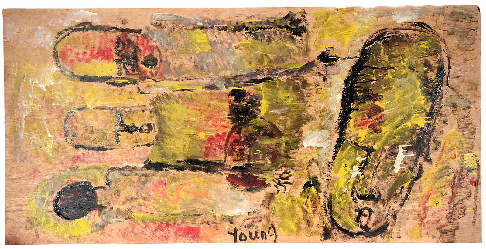 Purvis Young. Large Portrait Figures. (1 of 12)