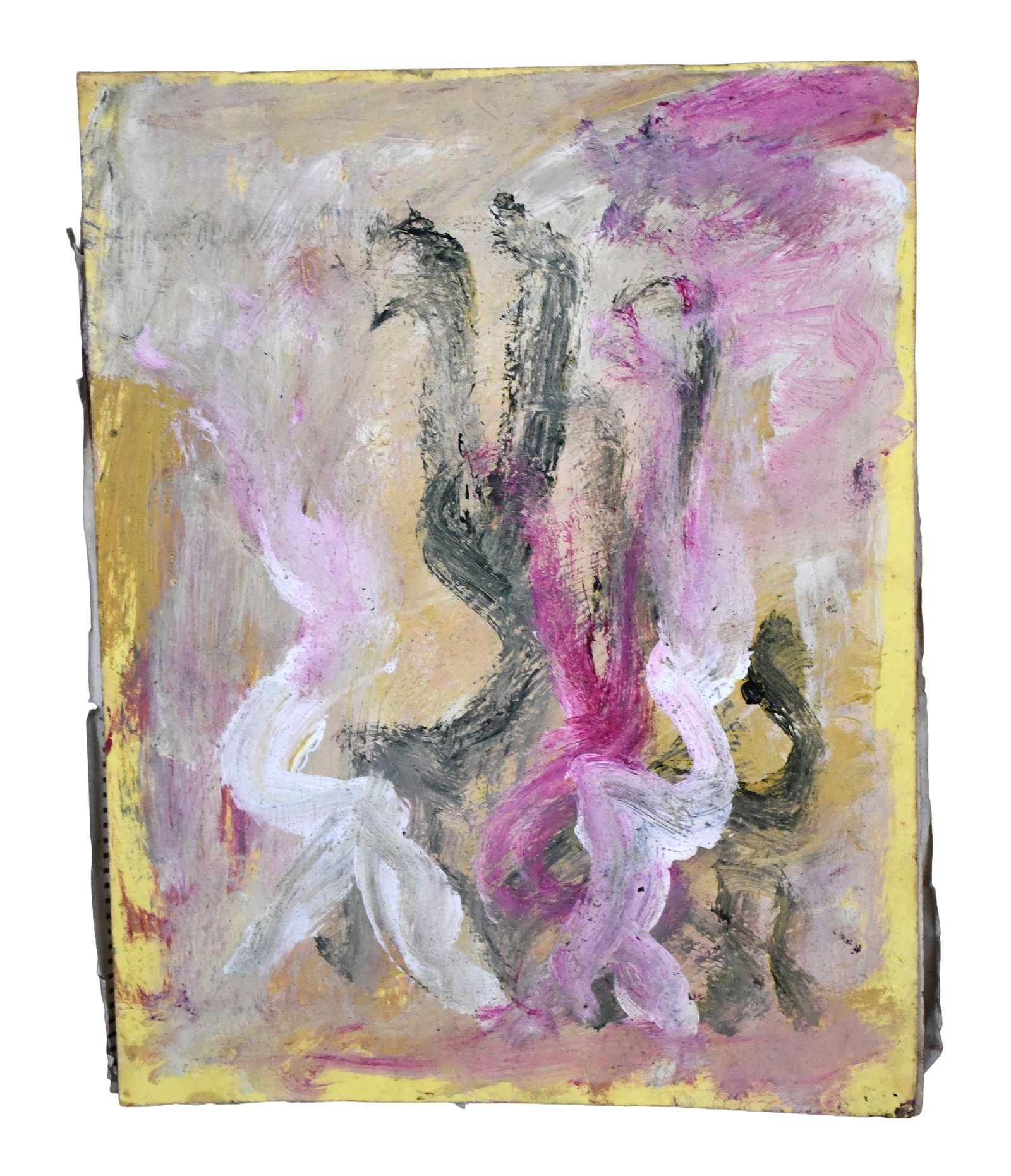 Purvis Young. Spanish Workbook.: Purvis Young. Spanish Workbook. c. 1980s. Signed and dated. Paint and ink collage on paper. Good condition. 9" w x 11" h x .5" d. Est. $500-800. Ship: $35 Please Read Before You Bid: By registering fo