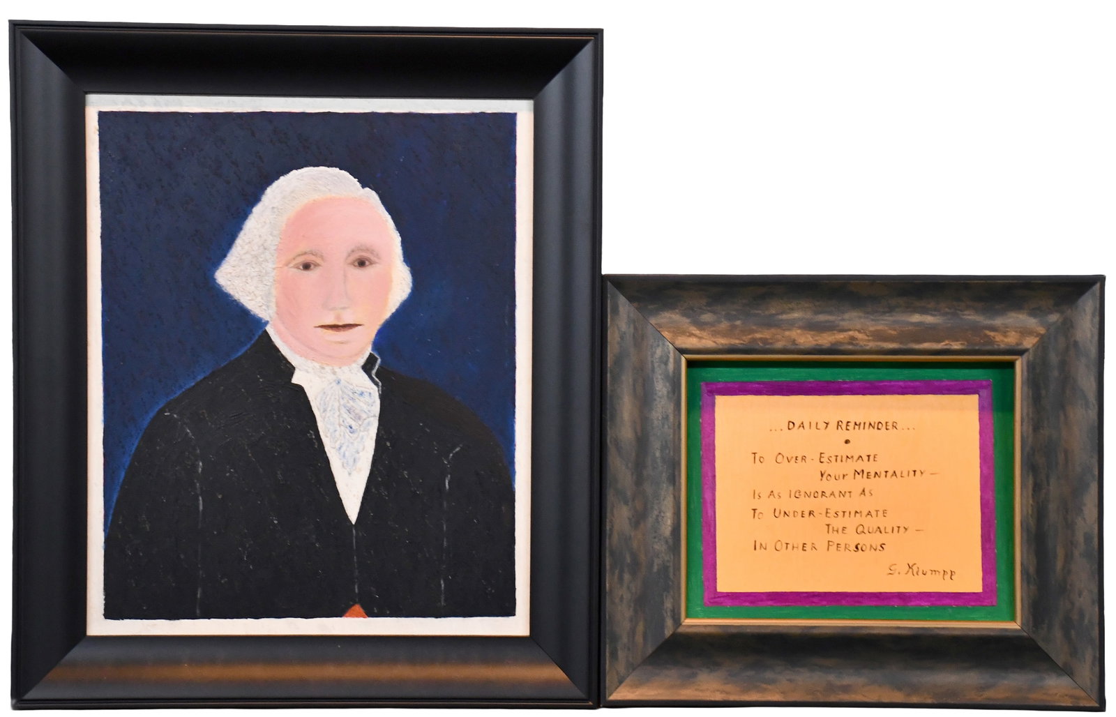 Gustav Klumpp. George Washington and Poem. (1 of 5)