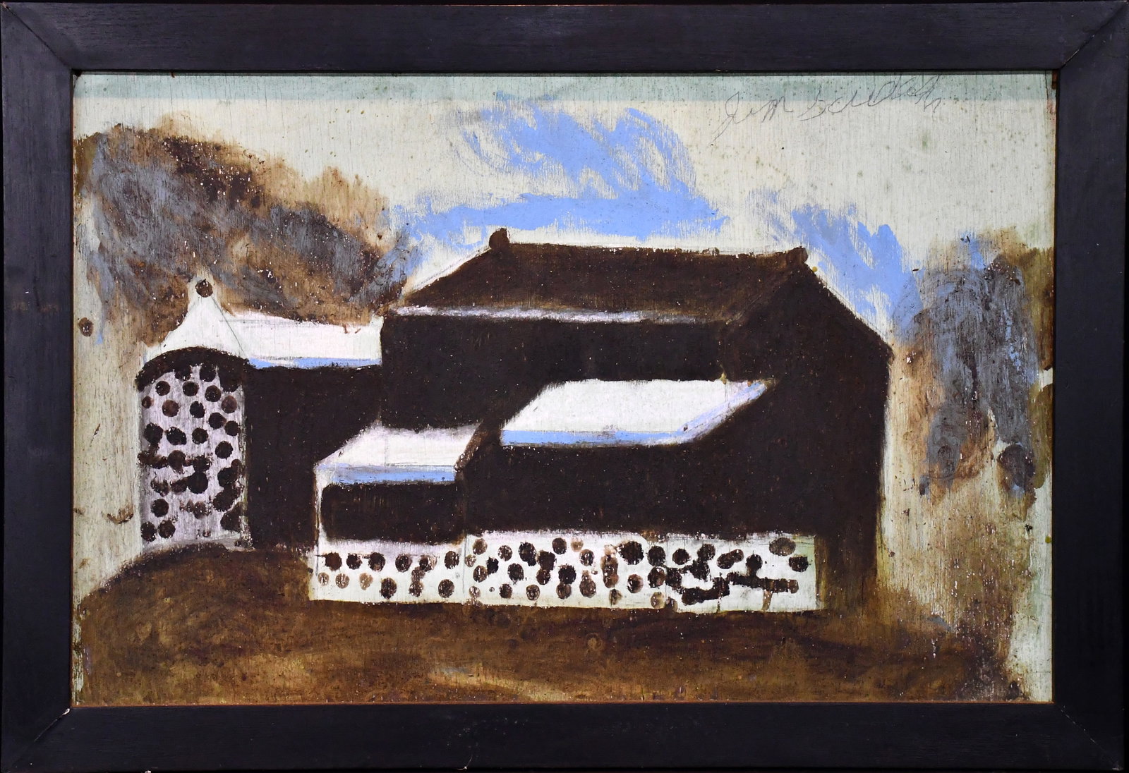 Jimmy Lee Sudduth. Brown Barn. (1 of 4)