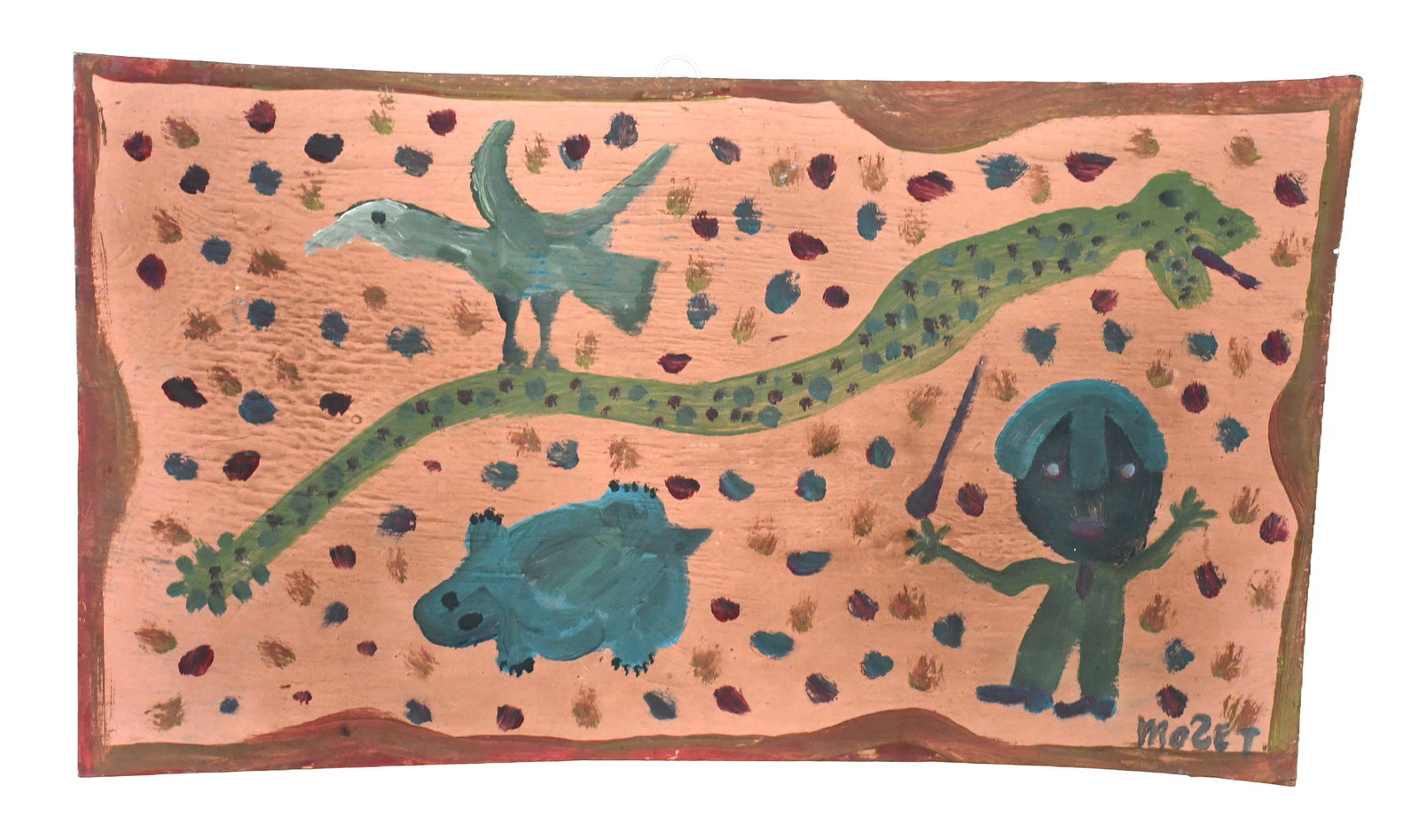 Mose Tolliver. Mose with a Rattlesnake. (1 of 5)