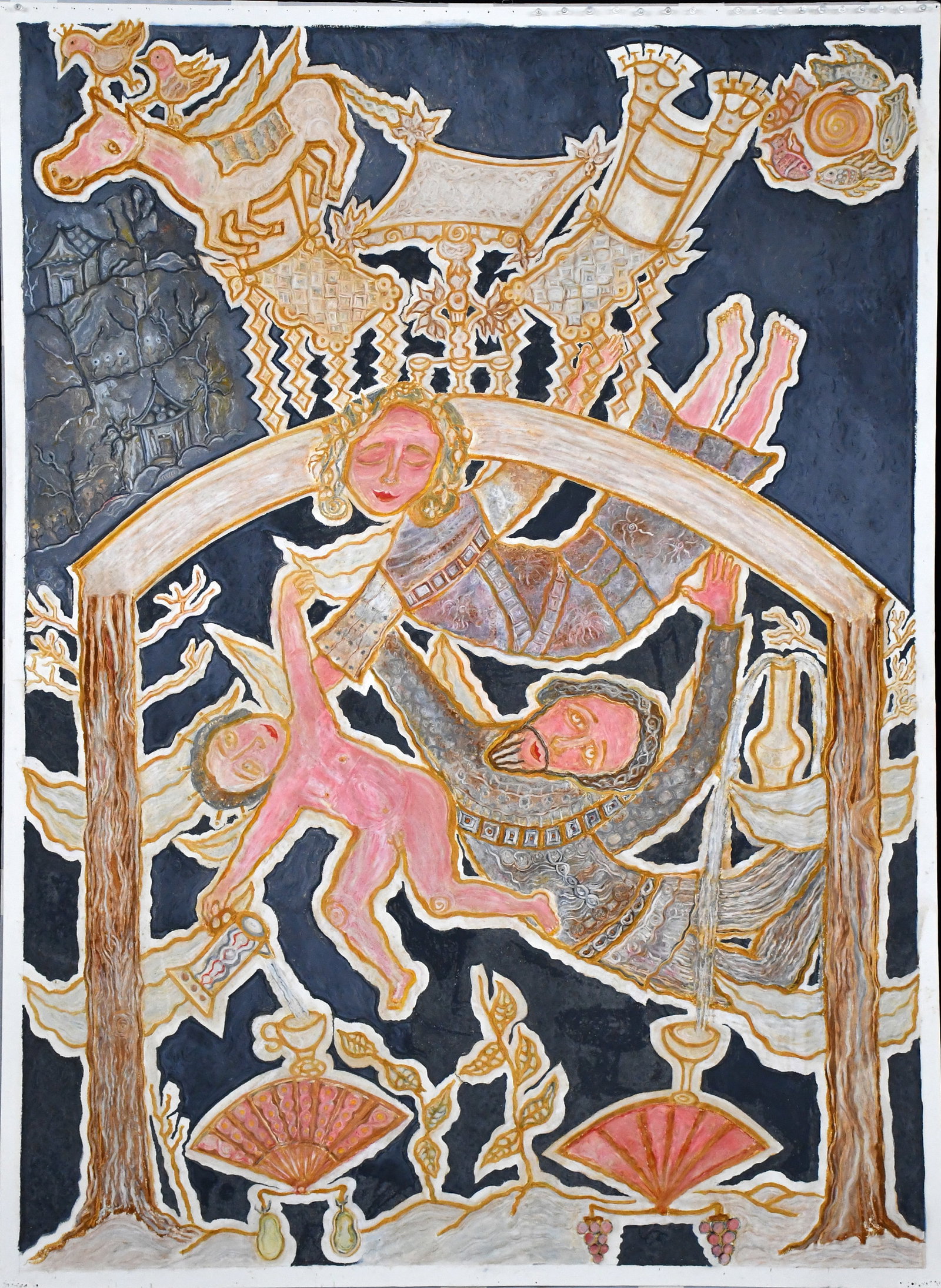 Deane Silverman. Angelic Family Below the Arch. (1 of 5)