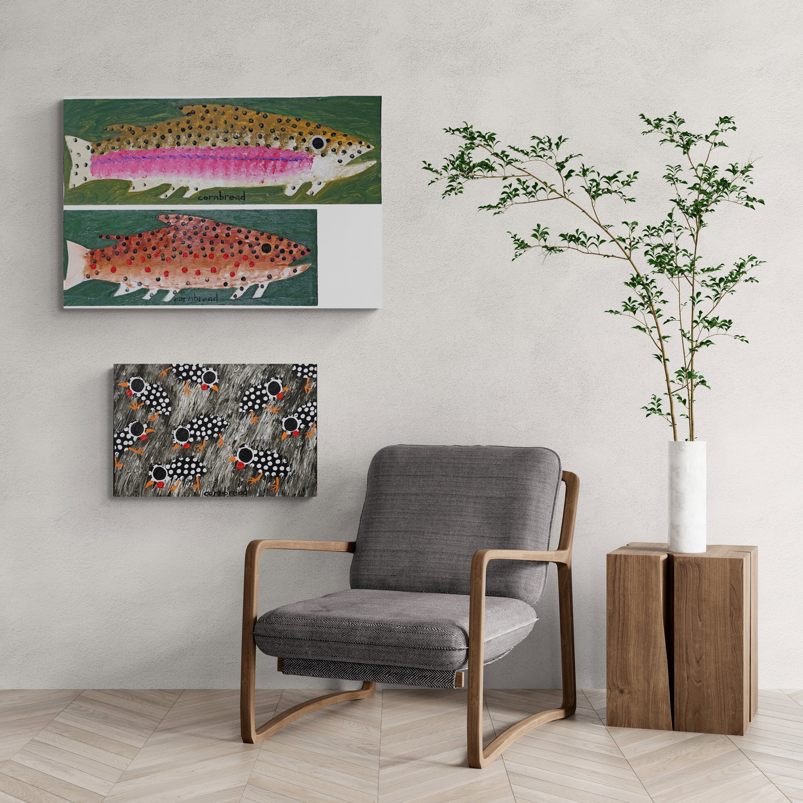 John Cornbread Anderson. Guinea Chicks. - 2