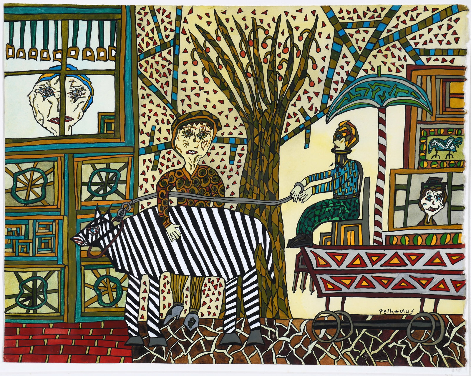 Melissa Polhamus. Zebra Pulling Cart. (1 of 4)