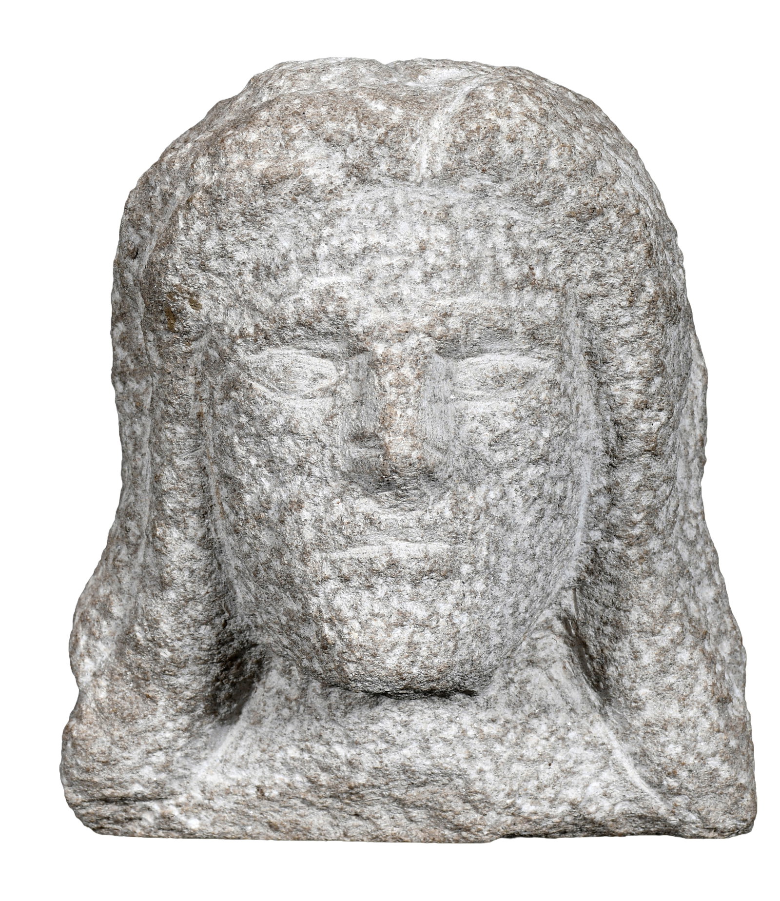 Popeye Reed. Female Bust (Granite).: Popeye Reed. Female Bust. Signed. Carved granite. Excellent condition. 7.5" h. Est. $300-500. Ship: $65 Please Read Before You Bid: By registering for and/or placing a bid in any Slotin Auction, you a