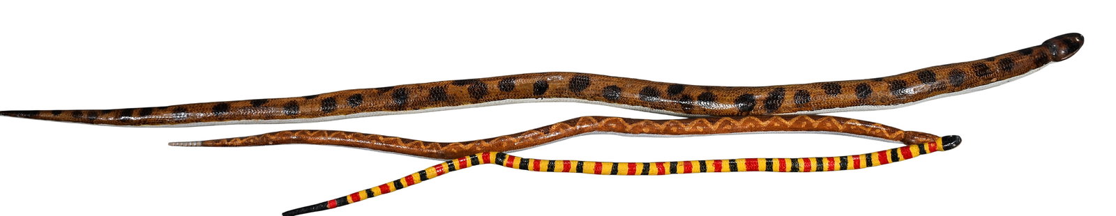 Oscar L. Spencer. Giant Python, Rattlesnake and King Snake. (1 of 5)