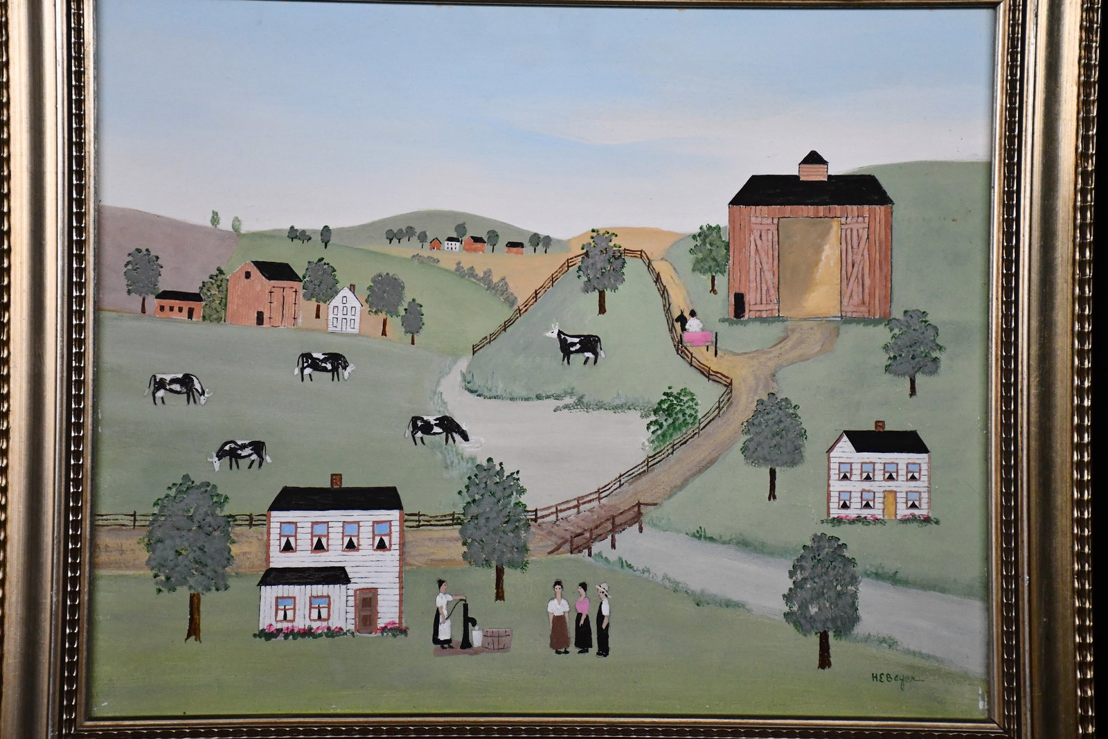 H.E. Bayer. Three Memory Paintings. - 6