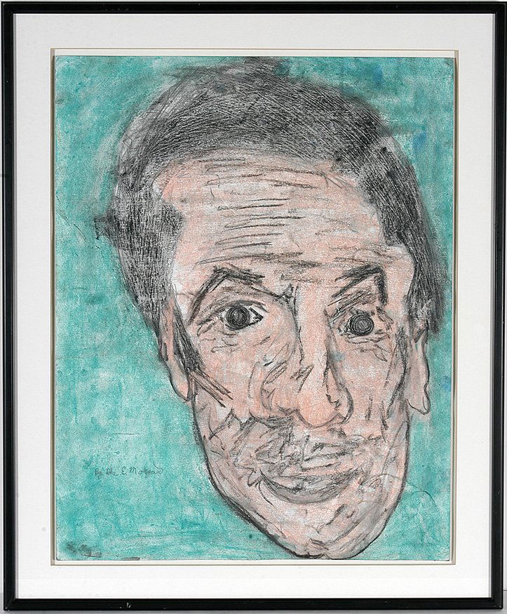 Ike Morgan. Milton Berle.: Ike Morgan. Milton Berle. Signed. Not dated. Pastel on paper. Excellent condition. Image is 19” w x 24”h. Frame is 24” w x 29” h. Est. $500-800. Ship: $85