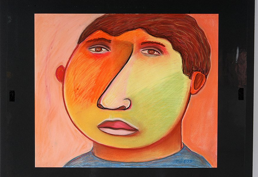 Tim Chess. Portrait In Yellow.: Tim Chess. Portrait In Yellow. Signed. Not dated. Pastel on paper. Excellent condition. Image is 17” w x 14”h. Est. $200-400. Ship: $55