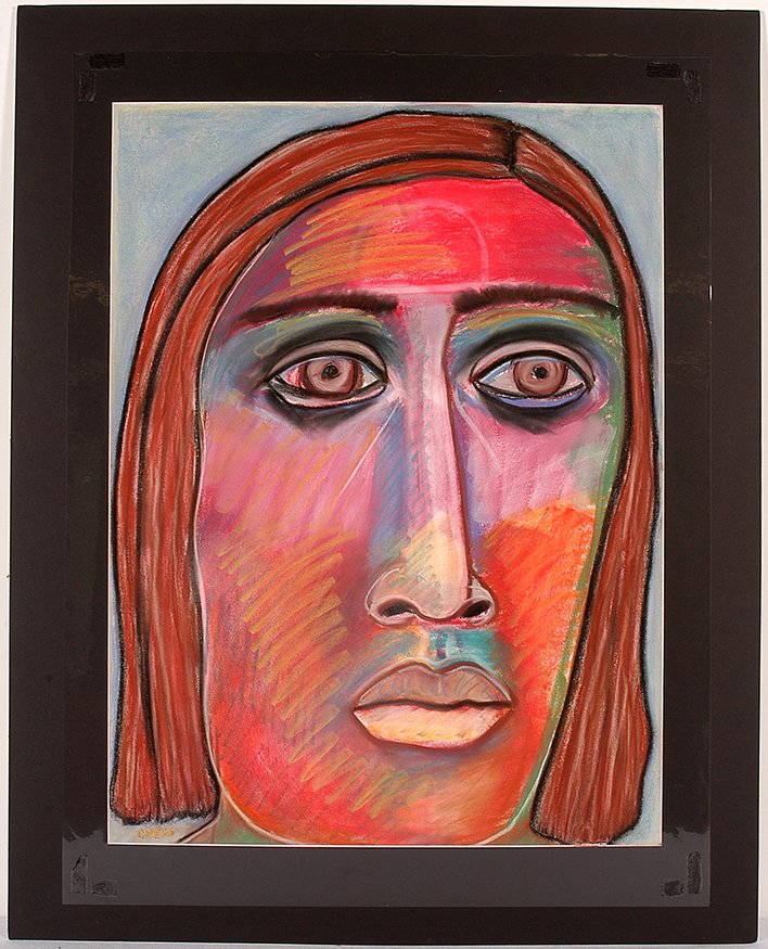 Tim Chess. Indian Man.: Tim Chess. Indian Man. Pastel on acid-free paper. 18” w x 24”h. Excellent condition. Est. $200-400. Ship: $45