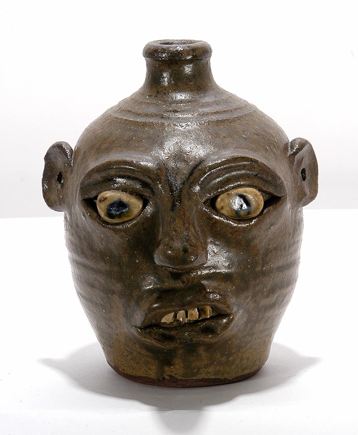 Anita Meaders. Pint-Sized Face Jug.: Anita Meaders. Pint-Sized Face Jug. Signed. Mint condition. 7”h. Est. $100-200. Ship: $45