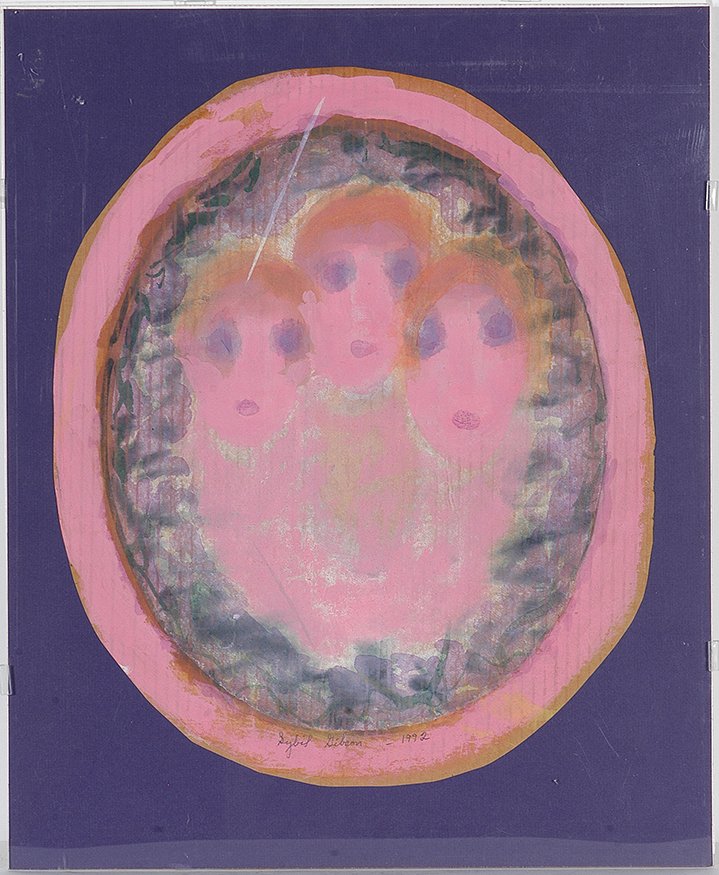 Sybil Gibson. Three Girls.: Sybil Gibson. Three Girls. 1992. Signed and dated. Watercolor on paper. Excellent condition. 18” w x 22”h. Provenance: A prominent Southern Collection. Est. $300-400. Ship: $45