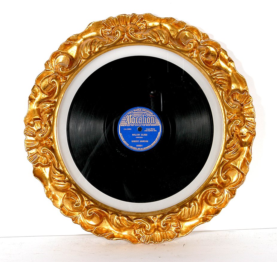 Robert Johnson. Full-Range Recording Vocalion, 1937.: Robert Johnson (1911-1938). Walkin’ Blues and Sweet Home Chicago. Full-Range Recording Vocalion. #03601, dated, 1937. U.S. Patent 1,637,544, Lab copy by Brunswick Record Corporation. #SA2630 and #SA