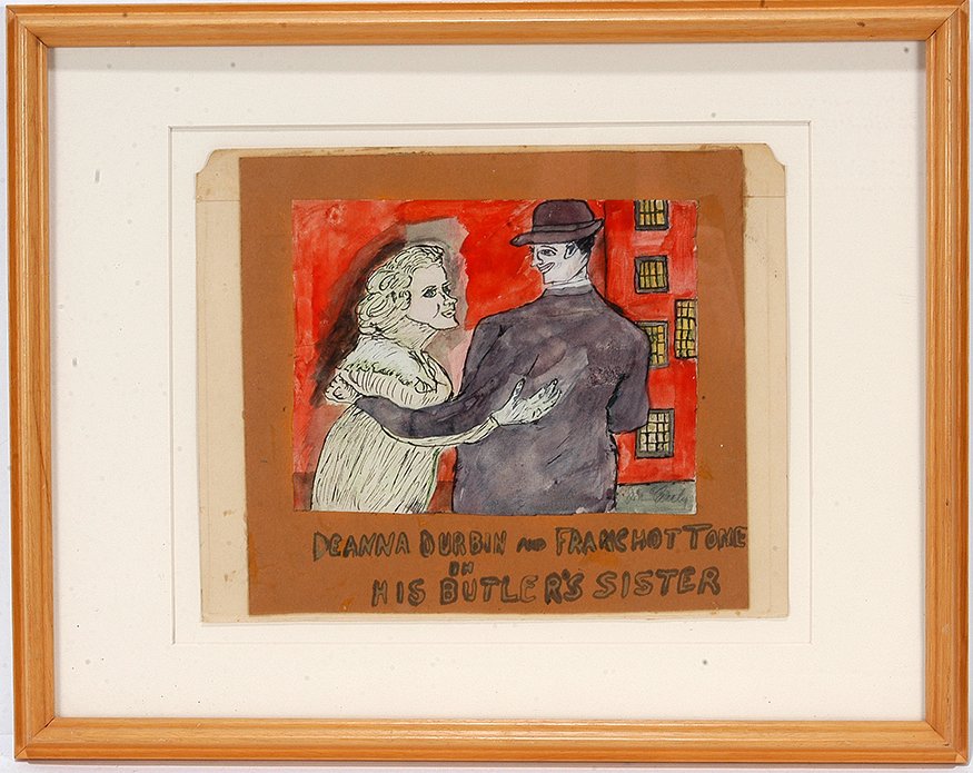 Justin McCarthy. His Butler’s Sister.: Justin McCarthy. His Butler’s Sister. Signed. Not dated. Watercolor and ink on paper. Great condition. Image is 10” x 9”. Frame is 19” x 15”. Provenance: The Gitter Family Collection. Est. $