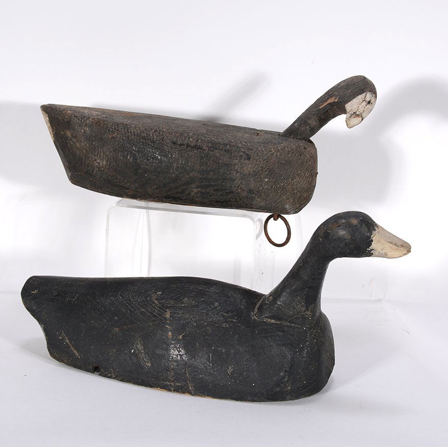 North Carolina Decoys. Pair Of Coots. (1 of 3)